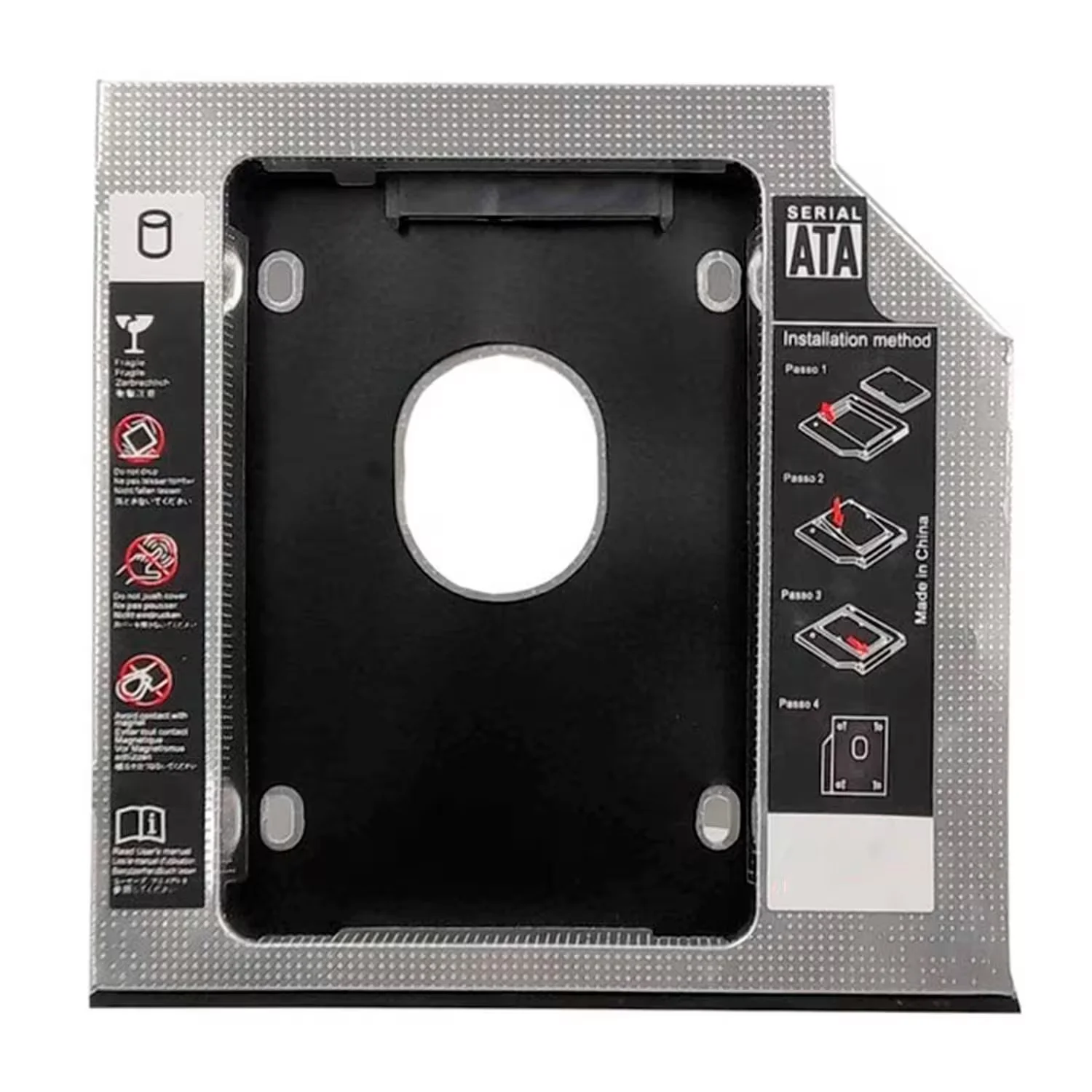 Adaptador Caddy HLD HD 2.5" SATA para Notebook Drive 9.5 mm