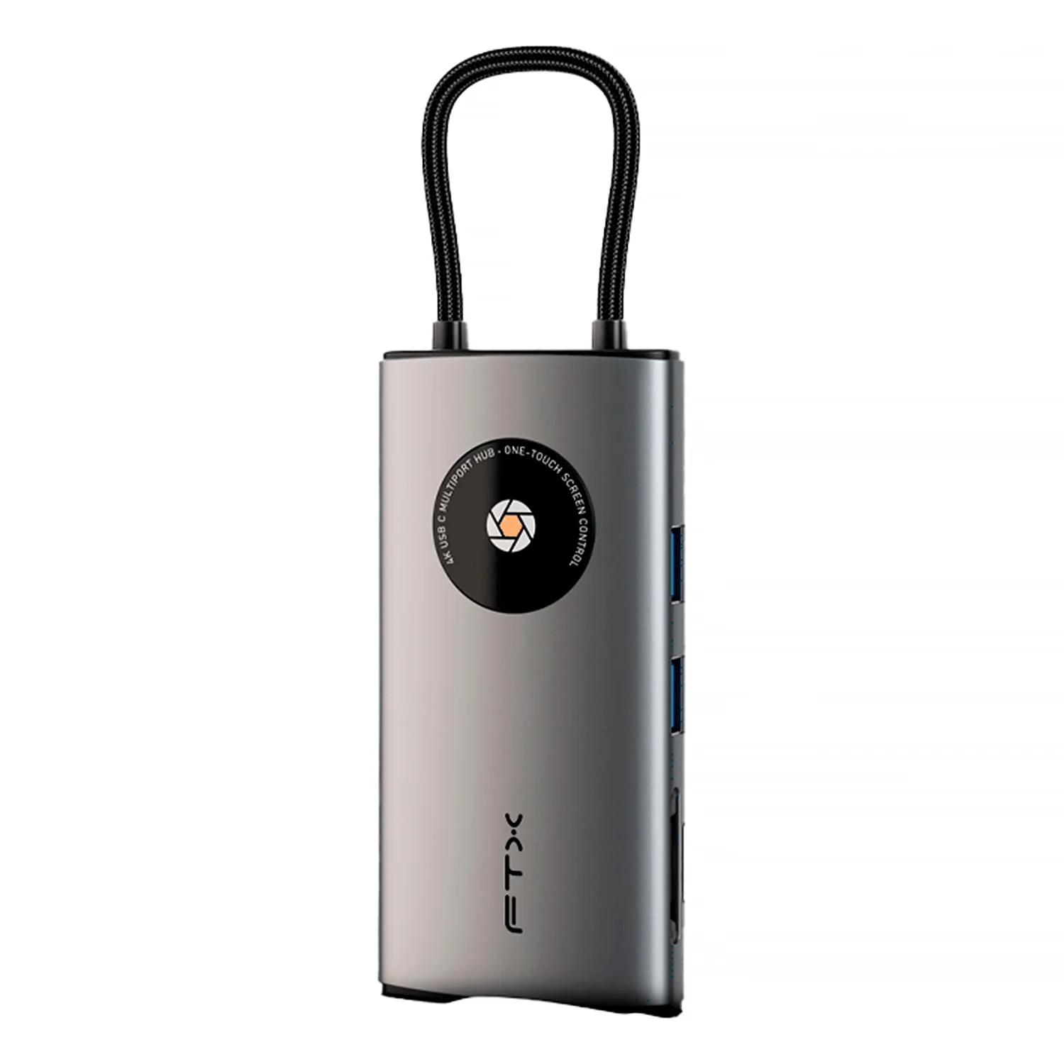 Adaptador Hub FTX HUBL3-AG 8 em 1 - Cinza