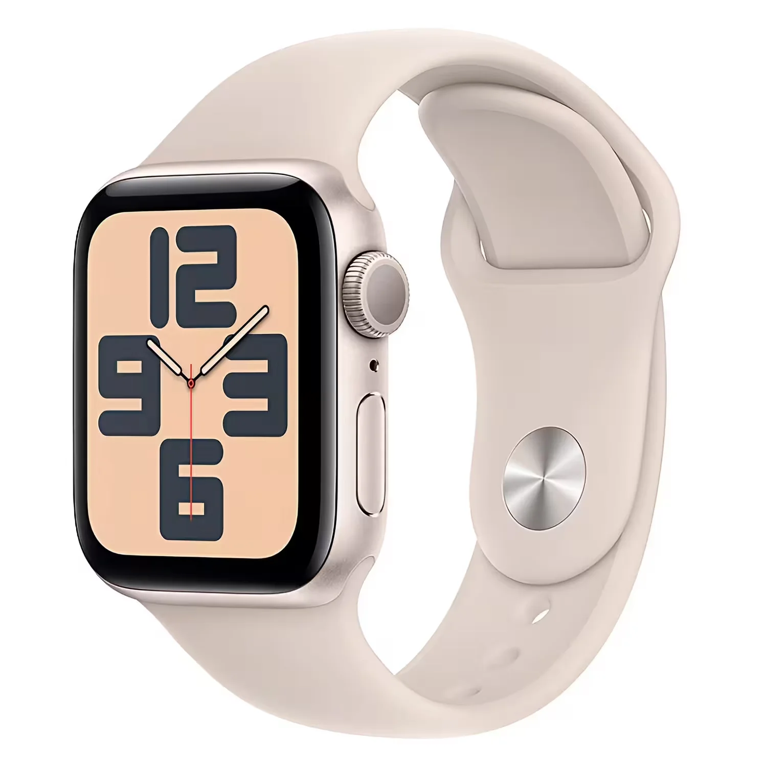 Apple Watch SE 2 MR9U3LL/A Caixa Alumínio 40mm Estelar - Esportiva Estelar S/M