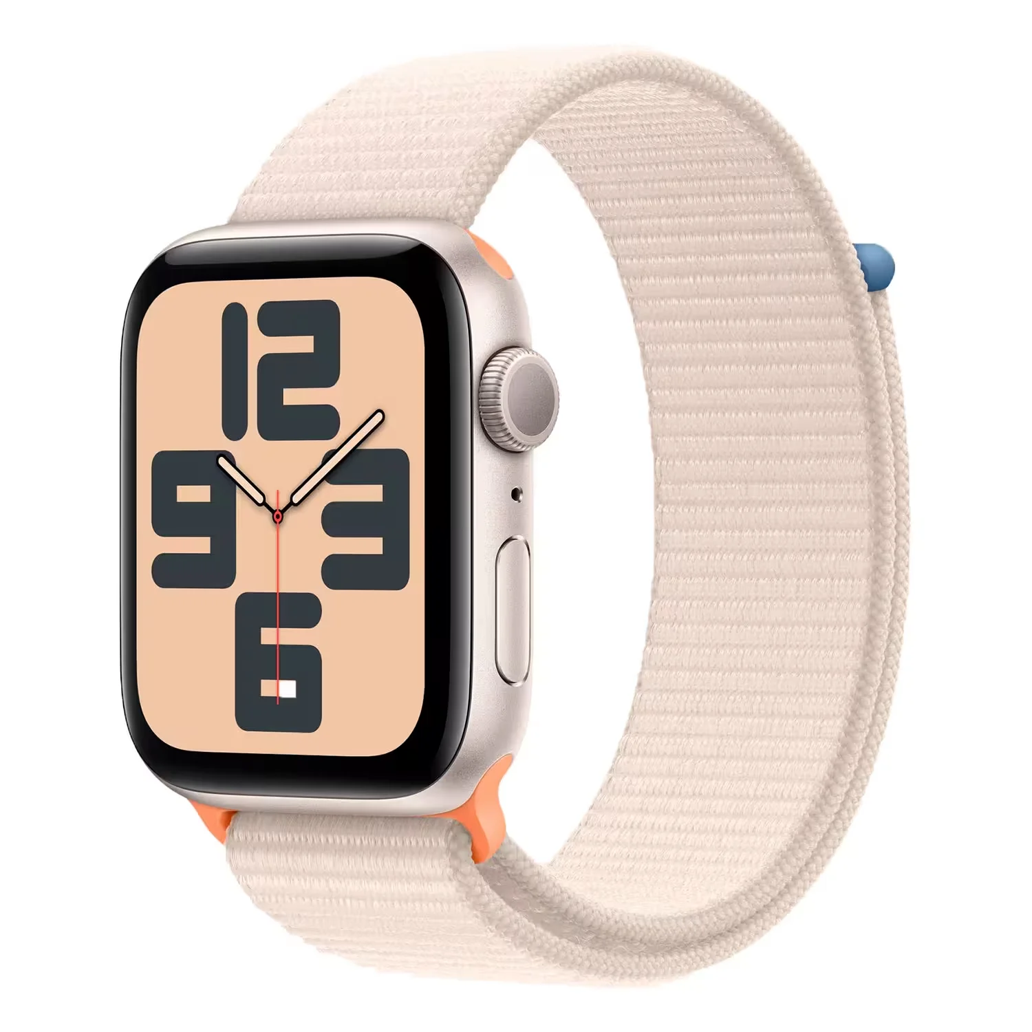 Apple Watch SE 2 MRE63LL/A Caixa Alumínio 44mm Estelar - Loop Esportiva Estelar
