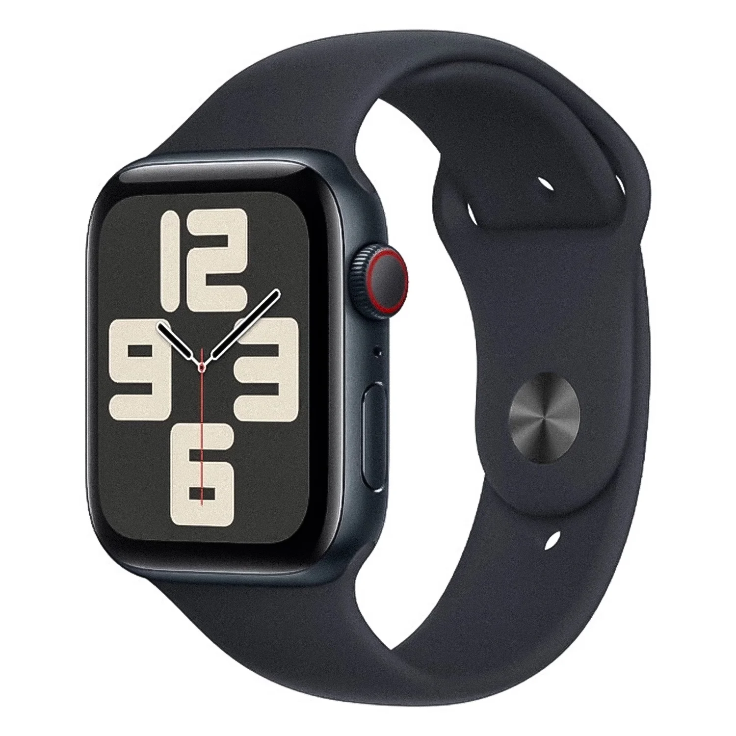 Apple Watch SE 2 MXG23LL/A GPS + Celular Caixa Alumínio 44mm Meia Noite - Esportiva Meia Noite