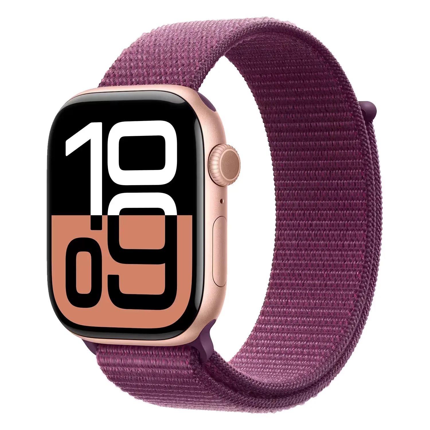 Apple Watch Series 10 MWWV3LW/A Caixa Alumínio 46mm Rose - Loop Esportiva Roxo S/L