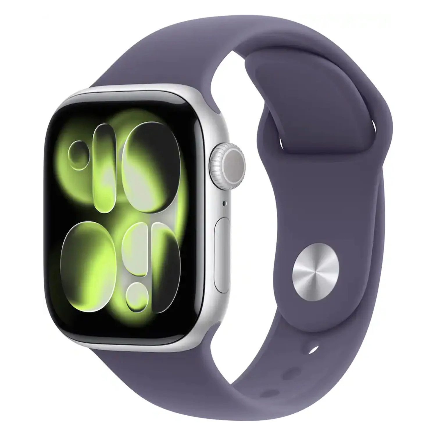Apple Watch Series 11 MEU74LW/A Caixa Alumínio 42mm Prata - Esportiva Roxo Névoa M/L