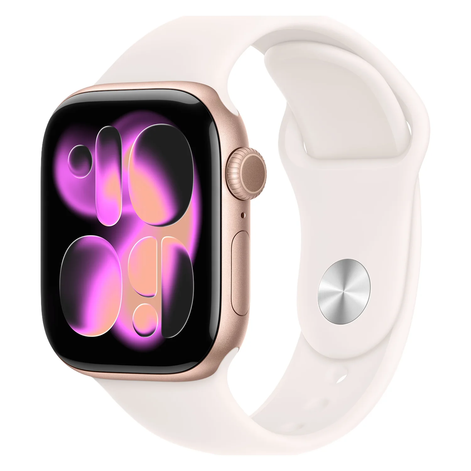 Apple Watch Series 11 MEV74LW/A Caixa Alumínio 46mm Ouro Rosa - Esportiva Blush Claro M/L