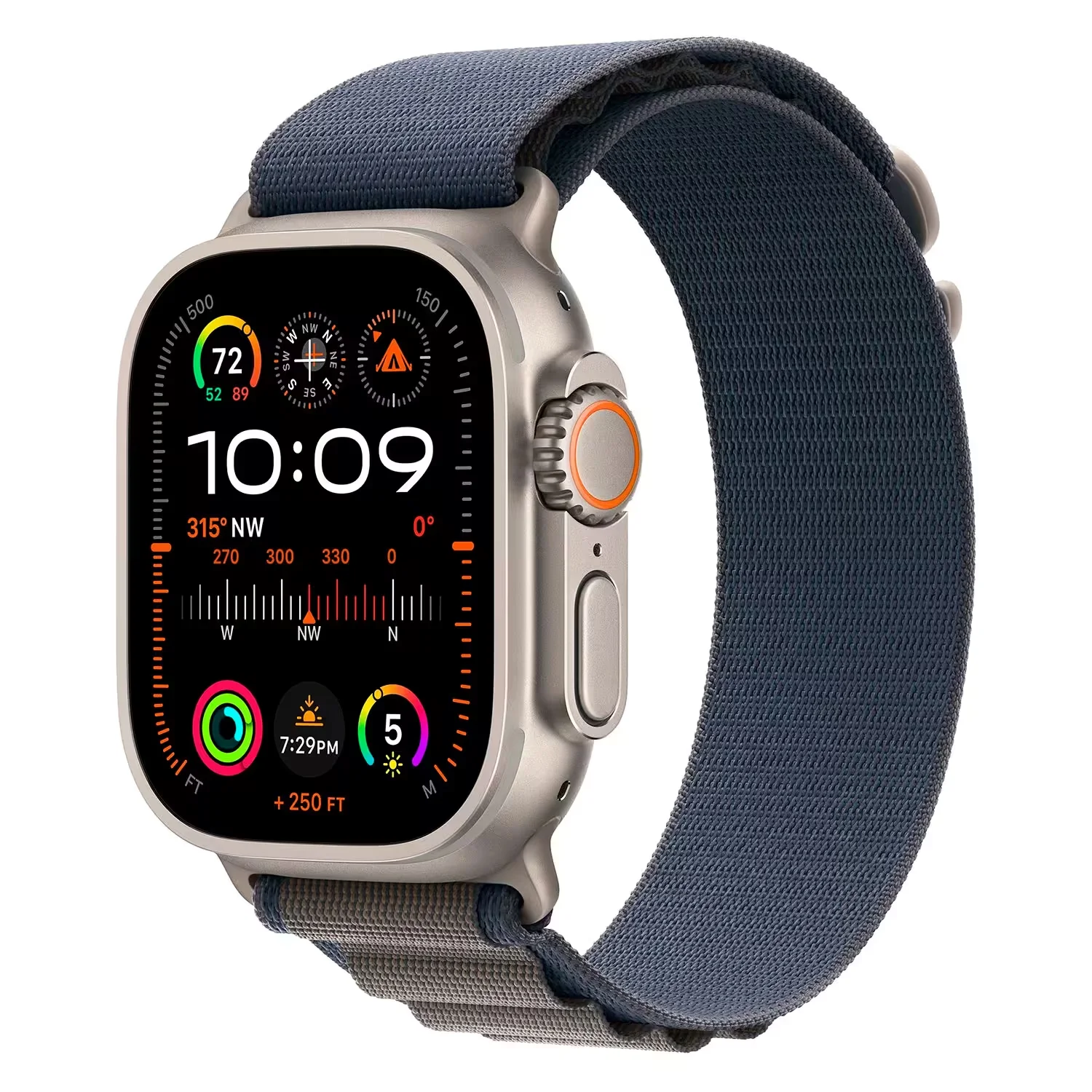 Apple Watch Ultra 2 MREK3RB/A Celular + GPS Caixa Titânio Natural 49mm - Loop Alpine Azul S/M