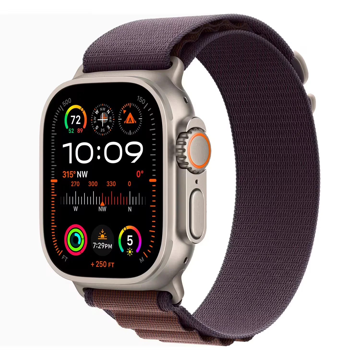 Apple Watch Ultra 2 MRET3RB/A Celular + GPS Caixa Titânio Natural 49mm - Loop Alpine Indigo M/L