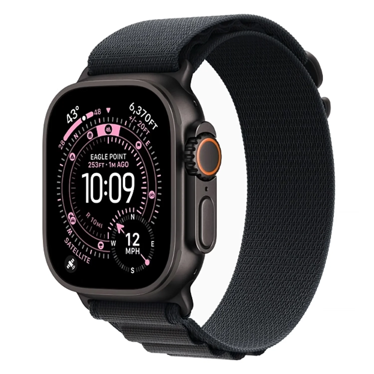 Apple Watch Ultra 3 MF0Q4LW/A Celular + GPS Caixa Titânio Preto 49mm - Loop Alpine Preto