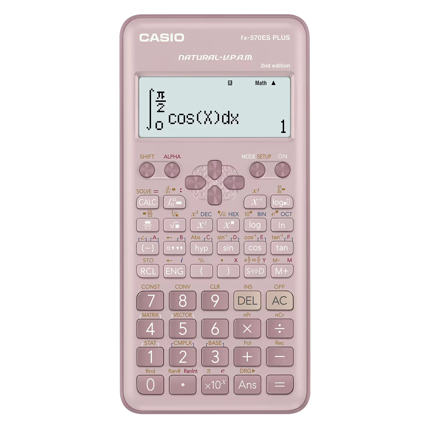 Calculadora Ciêntifica Casio FX-570ES PLUS-2PK 12 Dígitos - Rosa