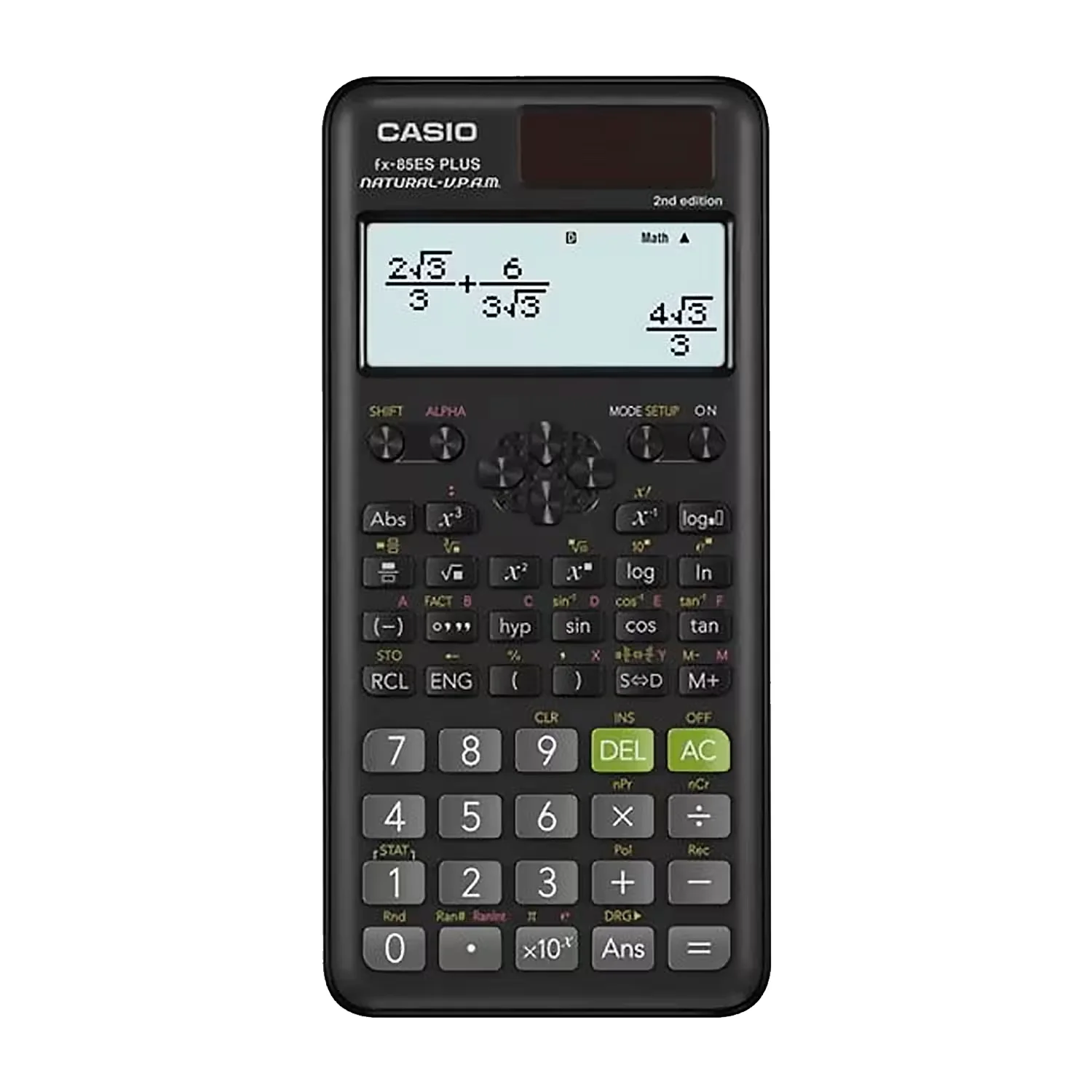 Calculadora Ciêntifica Casio FX-85ES Plus 2da Edição 12 Dígitos - Preto