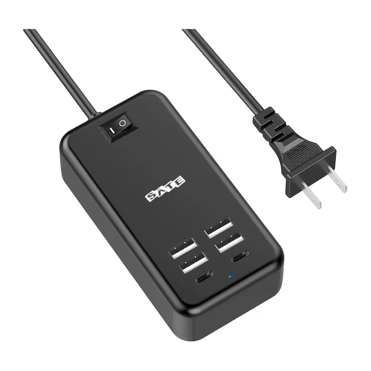 Carregador Multifuncional Satellite A-R23 6 Portas  30W - Preto