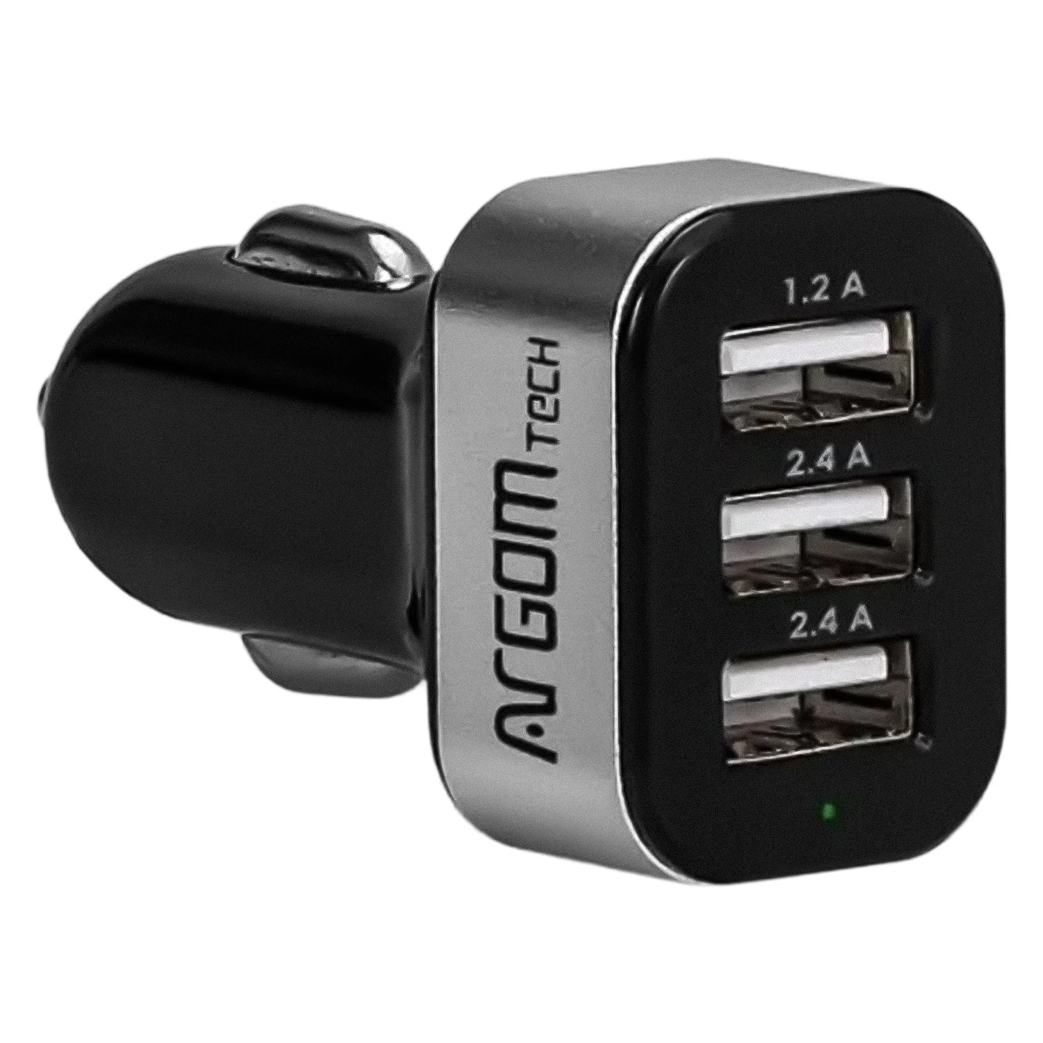 Carregador Veicular ArgomTech ARG-AC-0113BK 6A 3xUSB-A - Preto