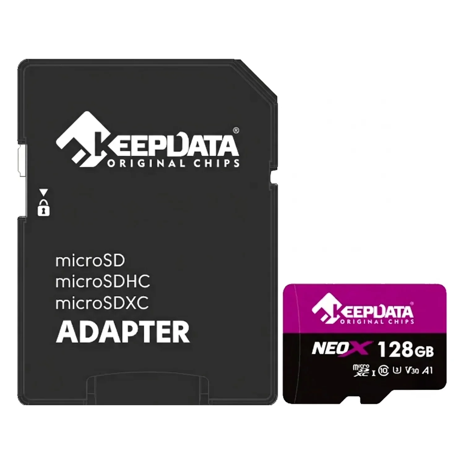 Cartão de Memória Micro SD Keepdata Neo X 128GB 95MB/s - KDMSDC10U3V30A1/128