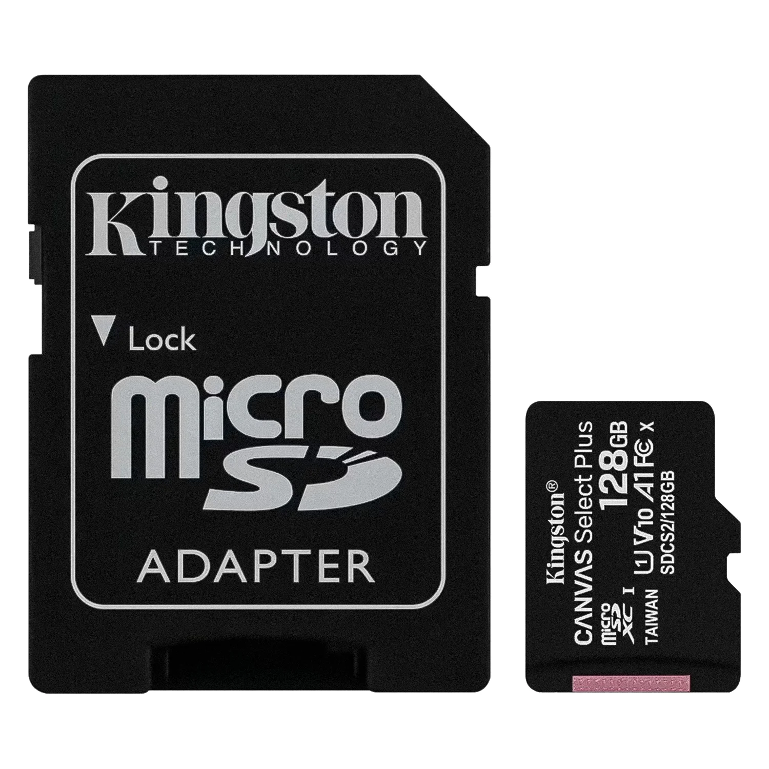 Cartão de Memória Micro SD Kingston 128GB 100MBs - SDCS2/128GB