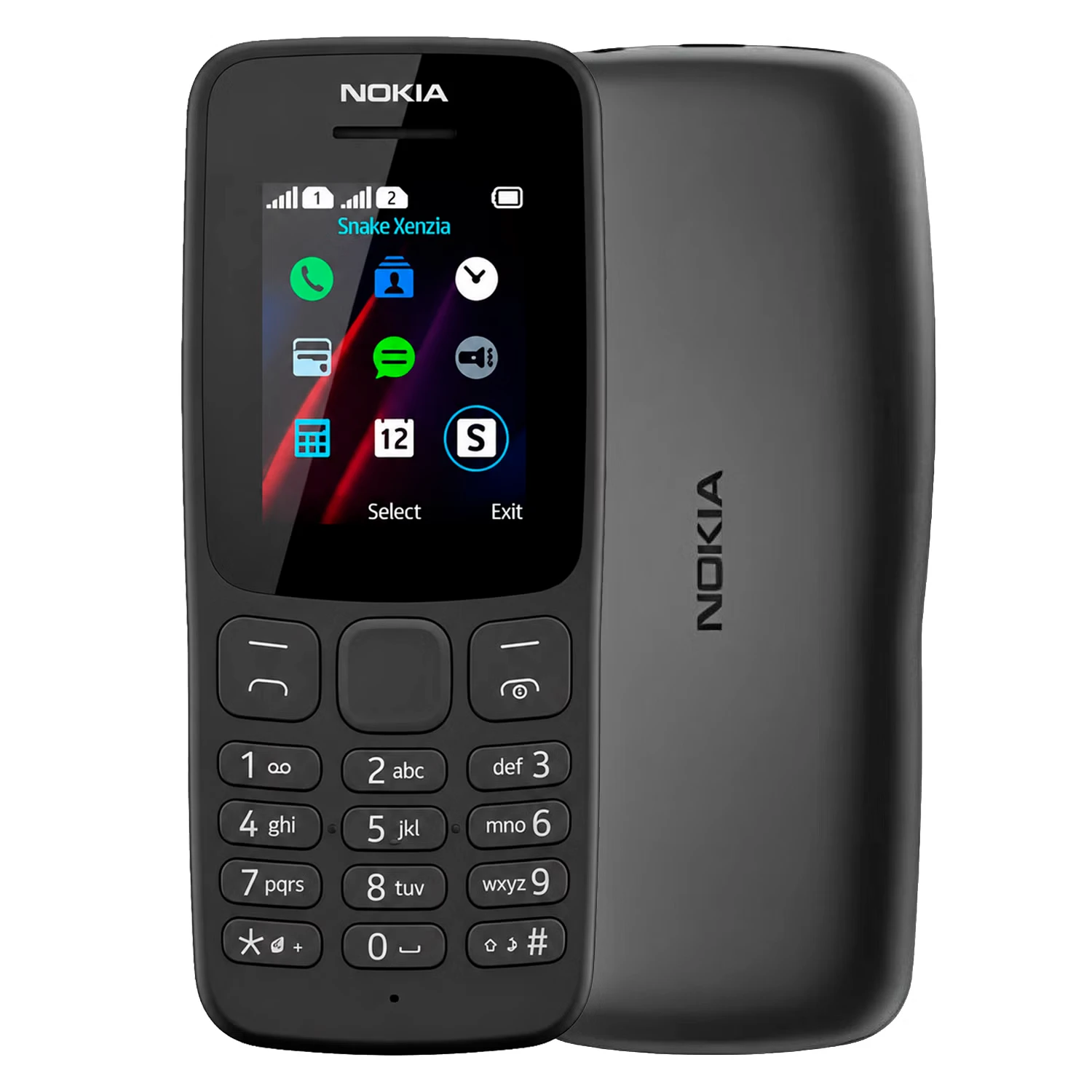 Celular Nokia 106 TA-1190 Dual SIM Tela 1.8" - Preto