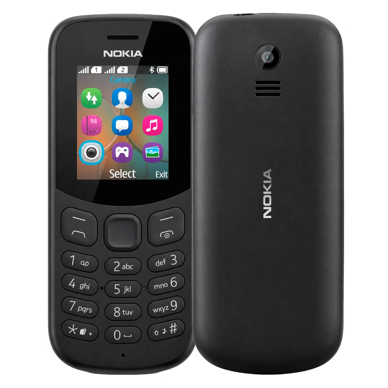 Celular Nokia 130 TA-1017 Dual SIM Tela 1.8" - Preto