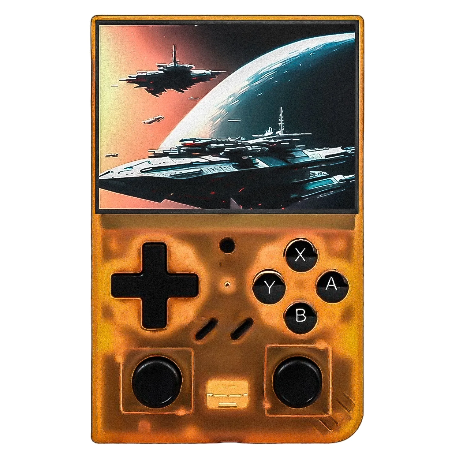 Console Portátil D-R35PLUS 64GB Tela 3.5" - Laranja Transparente