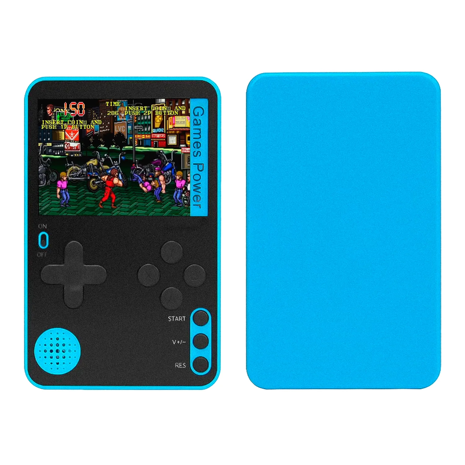 Console Portátil Mini Slim K10 500 Jogos - Azul