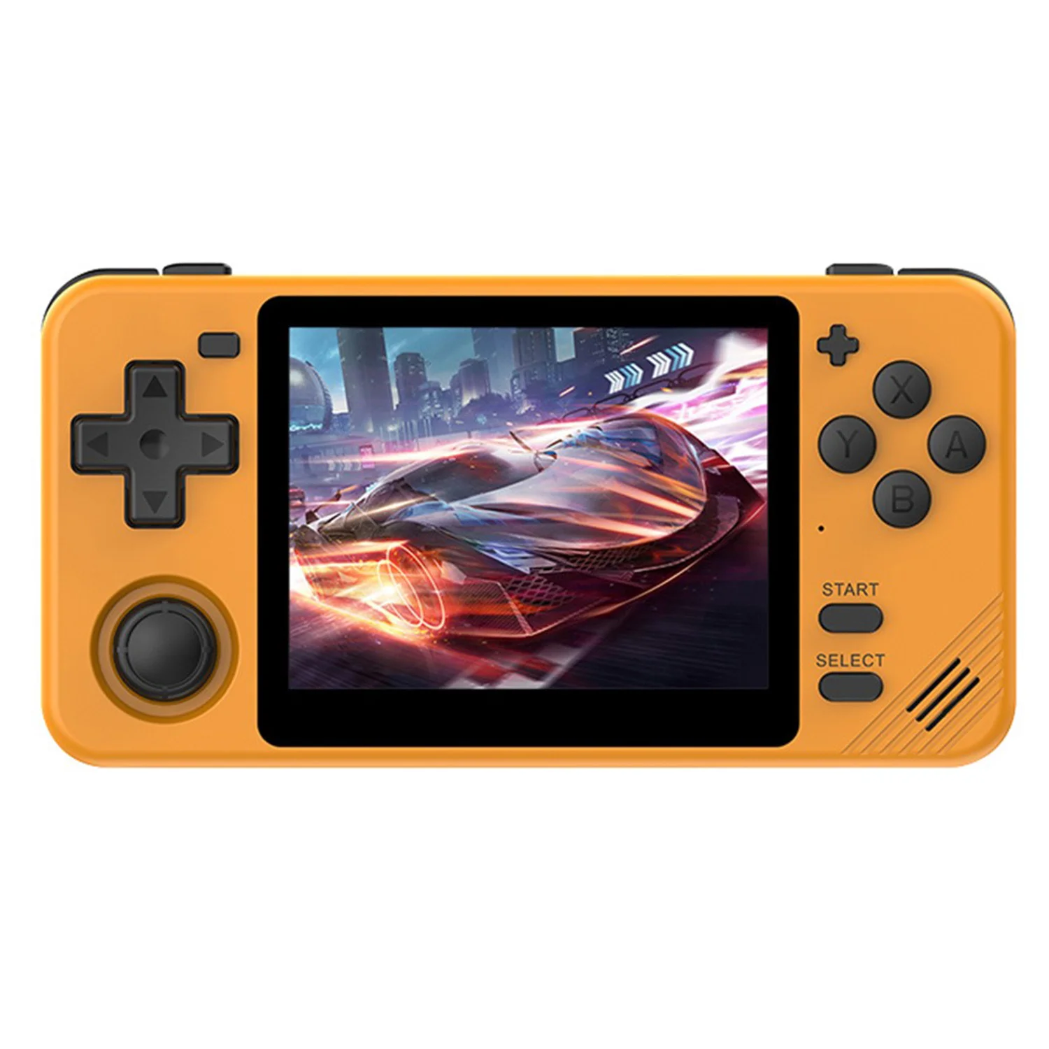 Console Portátil Powkiddy RGB10X 64GB Tela 3.5" - Amarelo