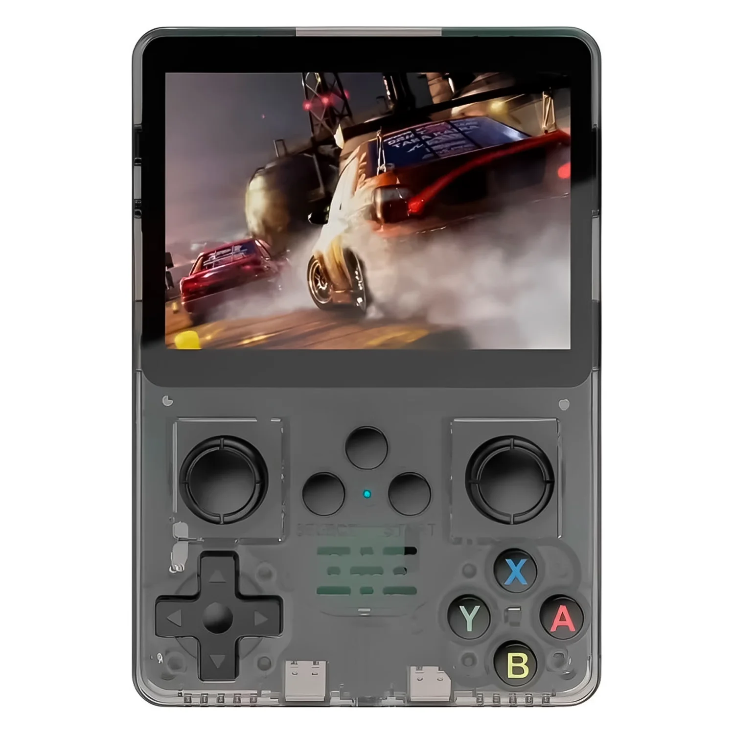 Console Portátil R35S 128GB Tela 3.5" - Preto Transparente
