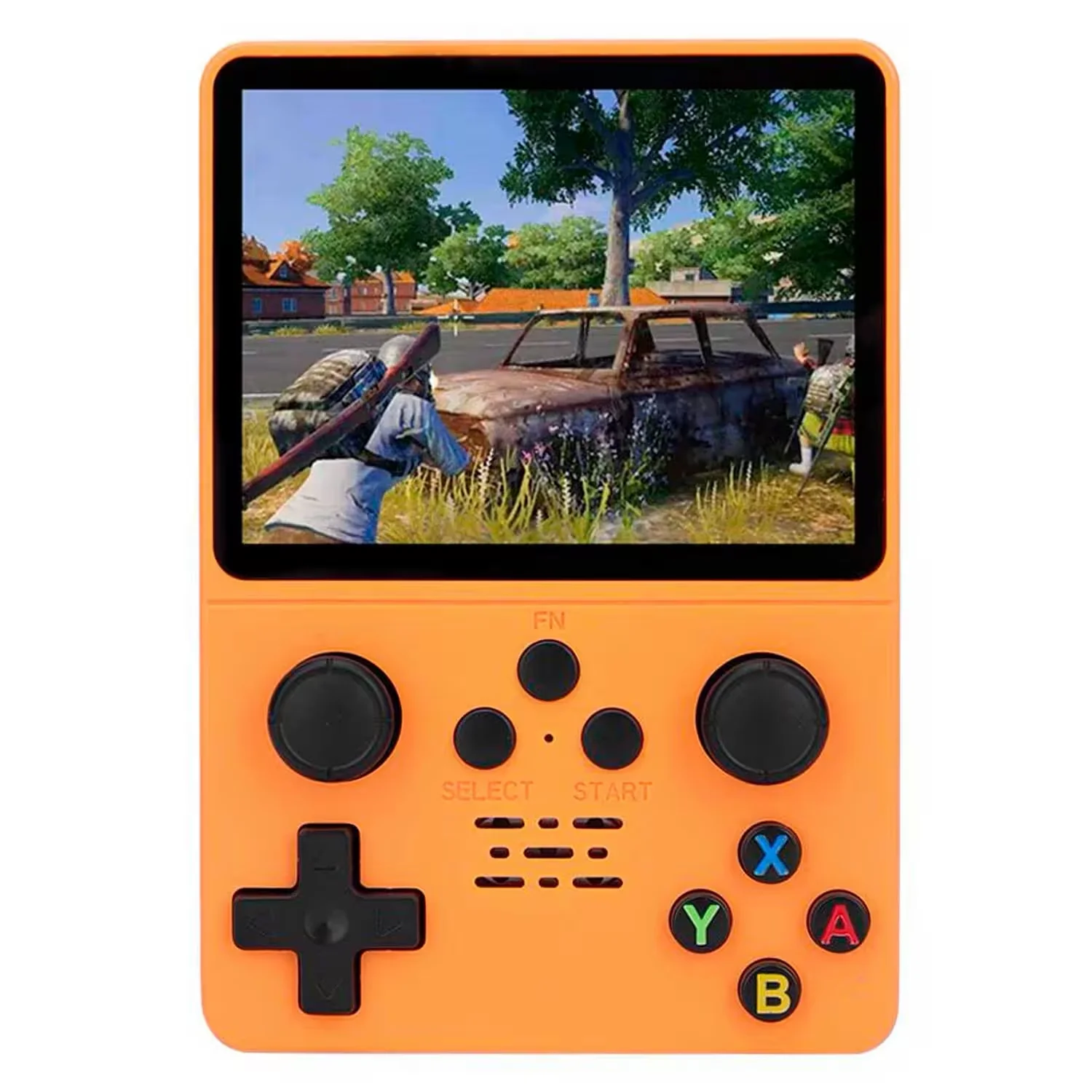 Console Portátil R35S 64GB 1GB RAM SD Tela 3.5" - Laranja