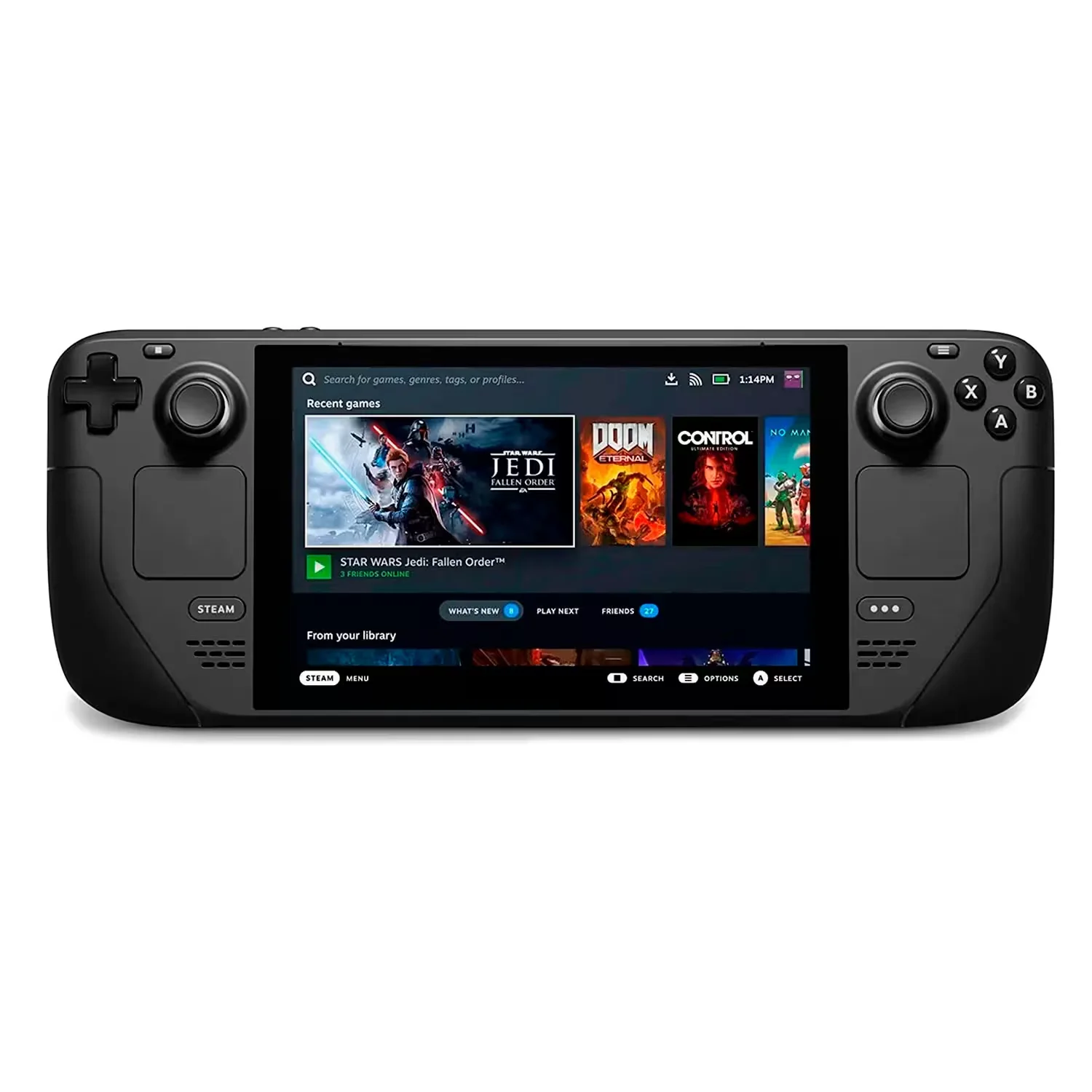 Console Portátil Valve Steam Deck 256GB 16GB RAM Tela 7" - Preto (Carregador 3 Pinos)