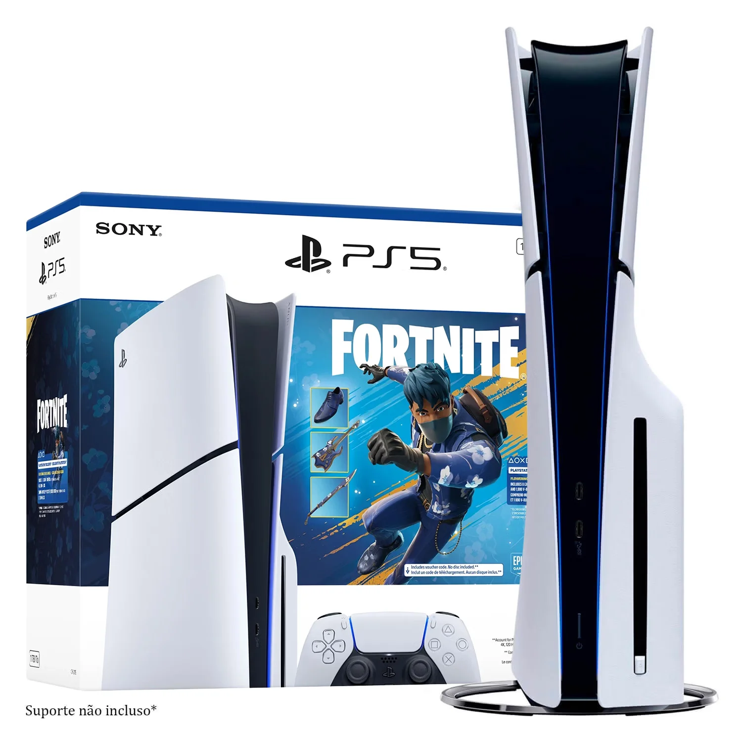 Console Sony PlayStation 5 Slim CFI-2115A 8K 1TB SSD + Fortnite Flowering Chaos Bundle