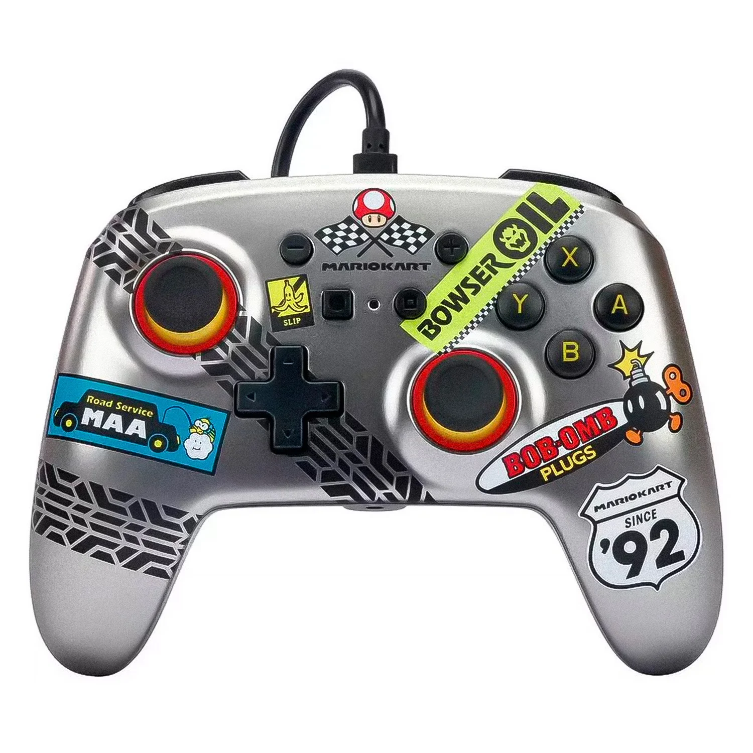 Controle PowerA Enhanced Wired Mario Kart para Nintendo Switch - PWA-A-05091