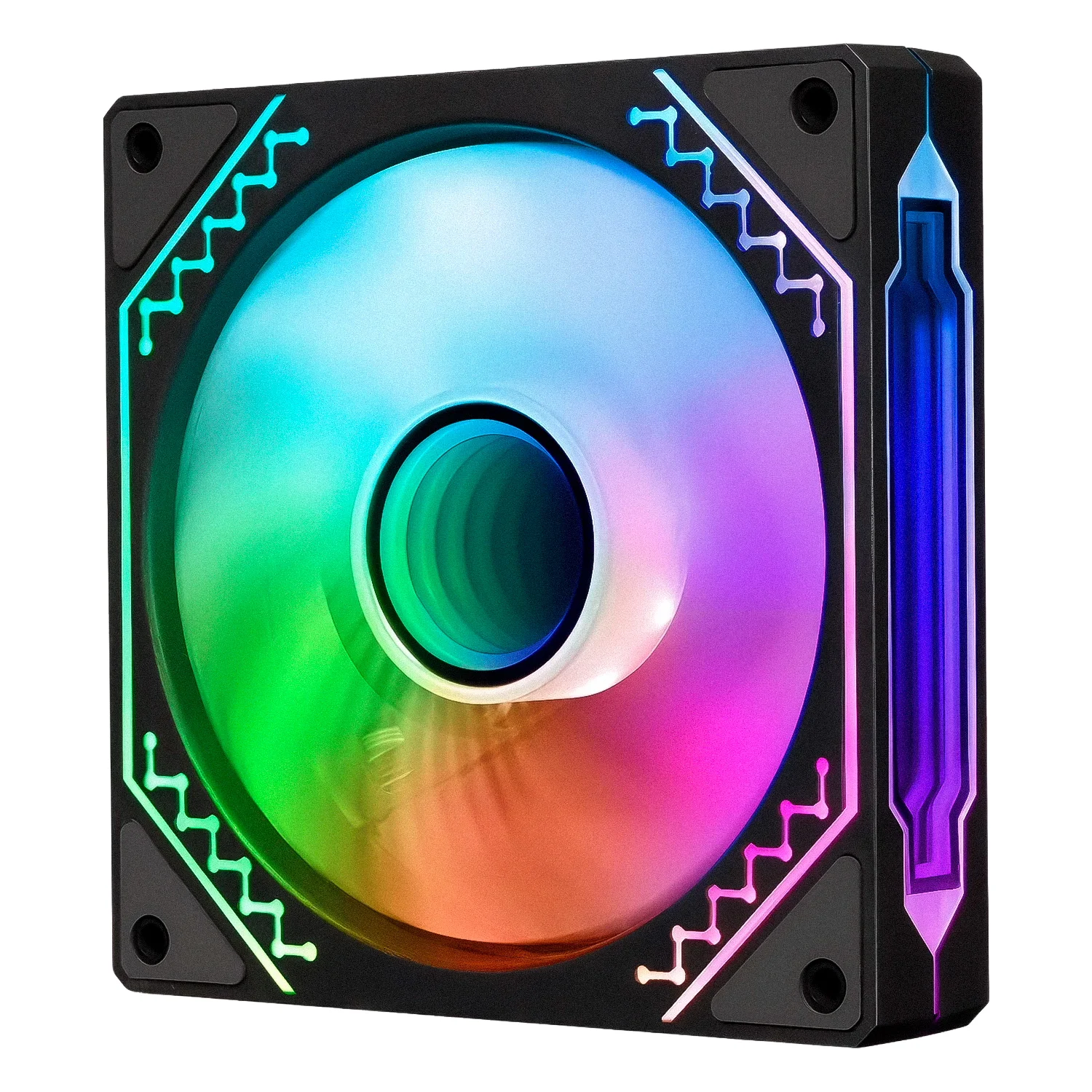 Cooler Fan para Gabinete Aigo AIR12S Reverse AF-AIR12S R-BSM-HQ1 ARGB - Preto