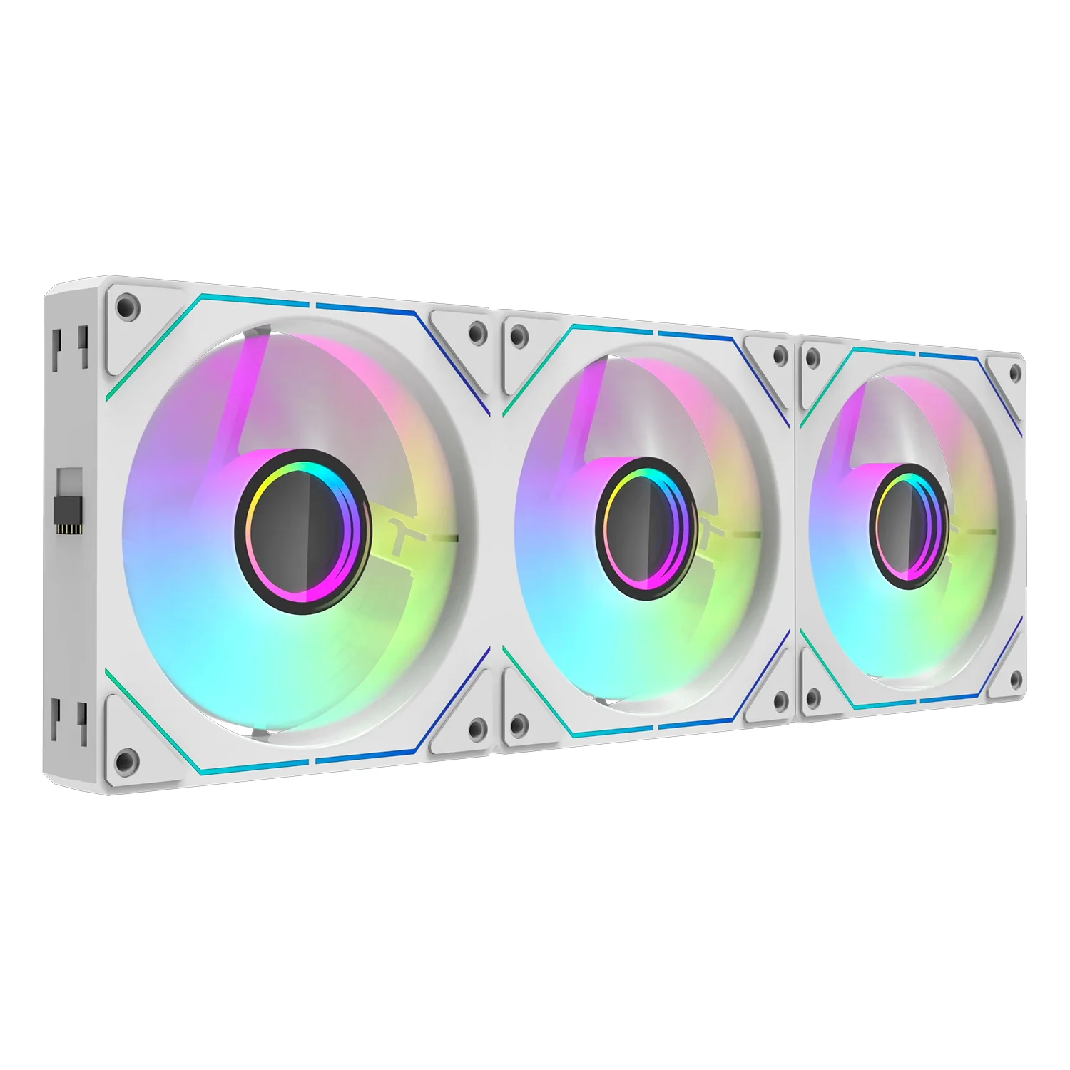 Cooler Fan para Gabinete Aigo AS12 3 em 1 - Branco