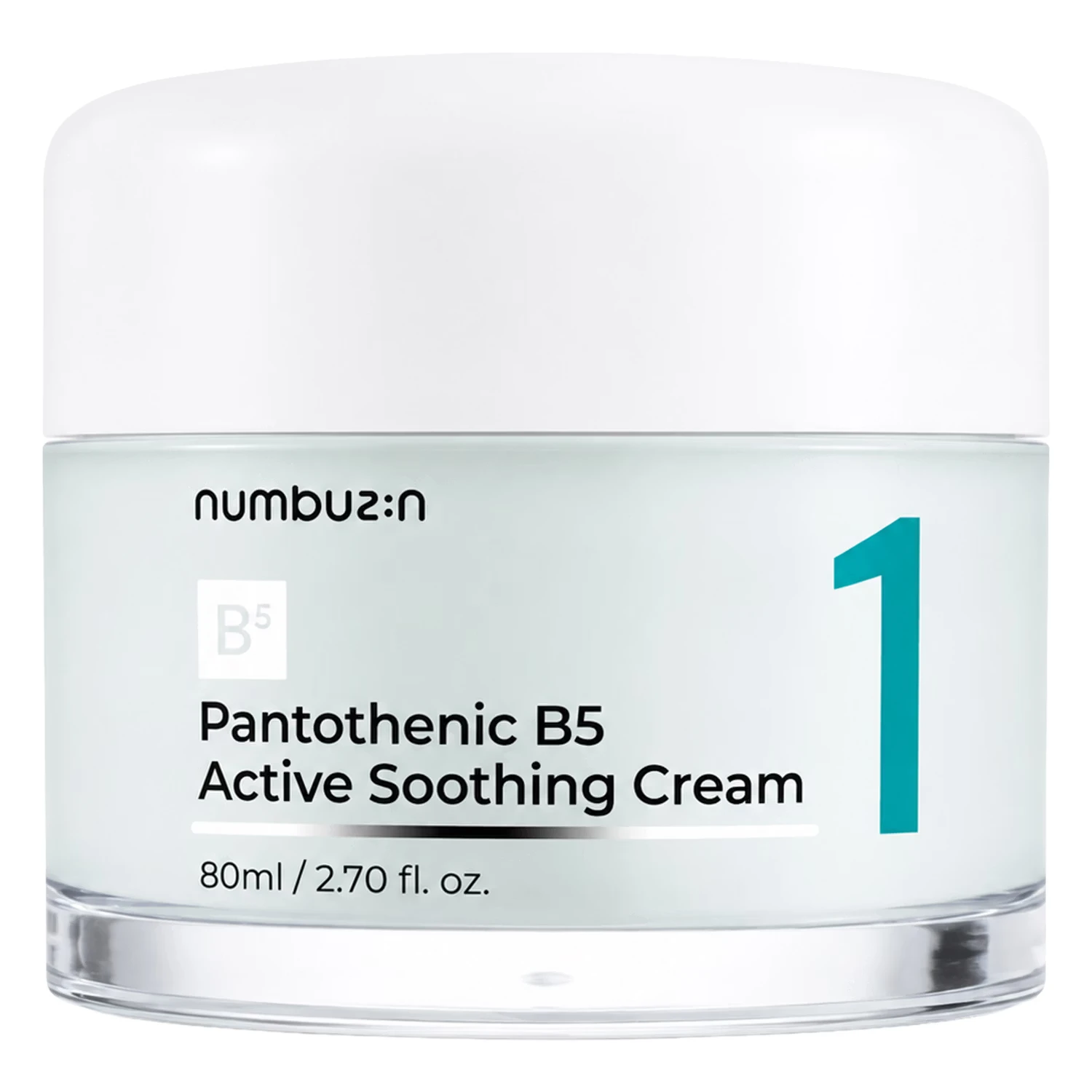 Creme Facial Numbuzin No. 1 Pantothenic B5 Active Soothing 80ml