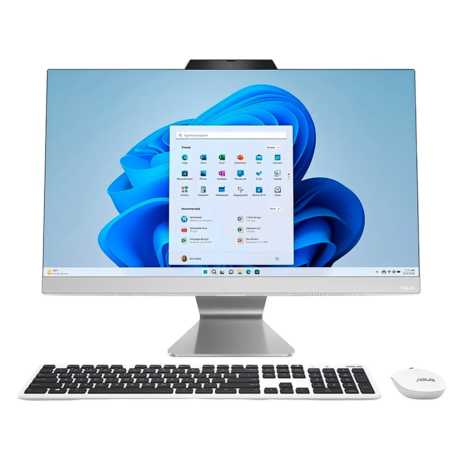 Desktop All In One Asus A3402WBA-WS503T 23" Intel Core i5-1235U 512GB SSD 8GB RAM - Branco