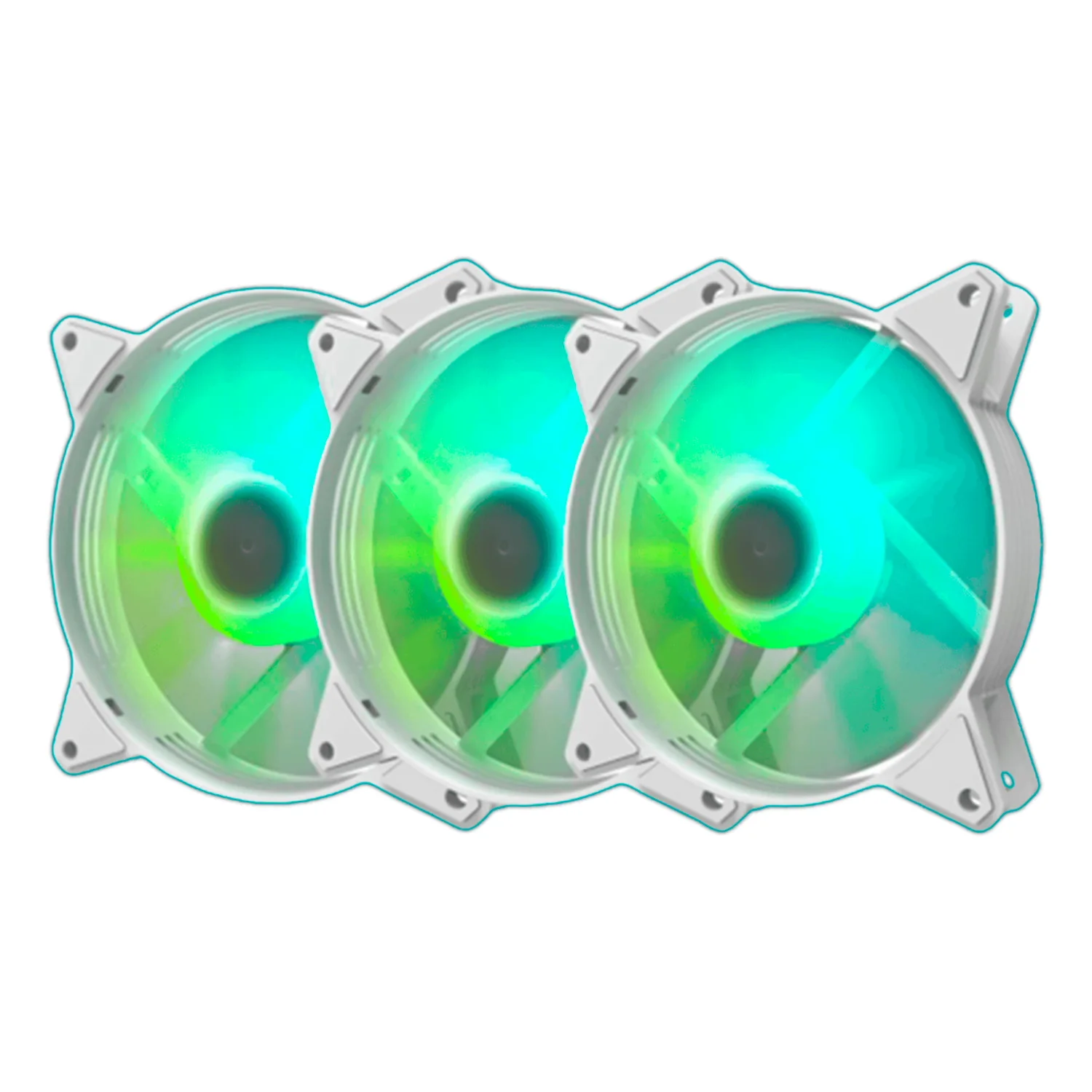 Fan para Gabinete Aigo Darkflash C6MS ARGB 3 em 1 - Branco