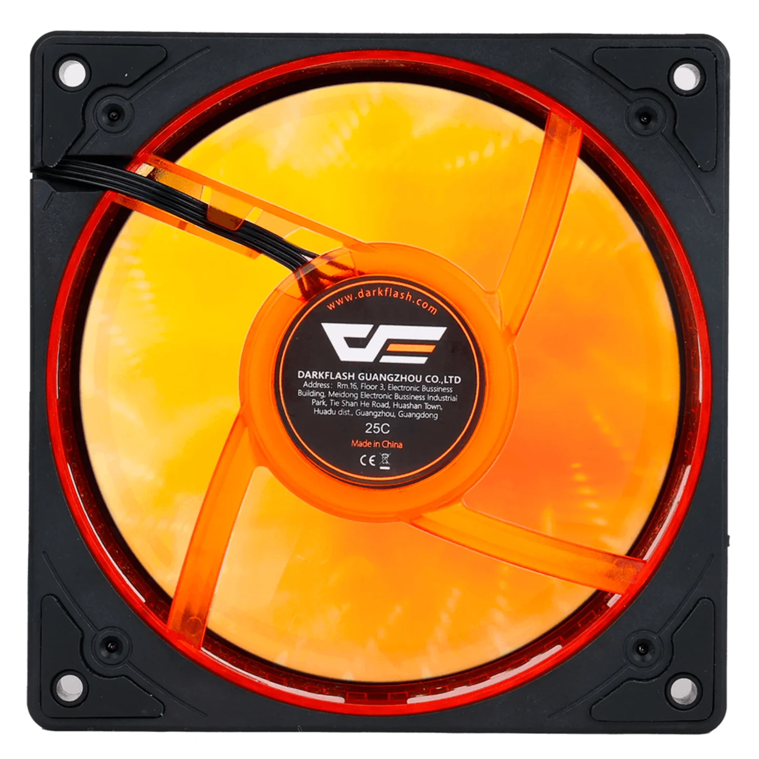 Fan para Gabinete darkFlash DE8 Single ARGB - Preto