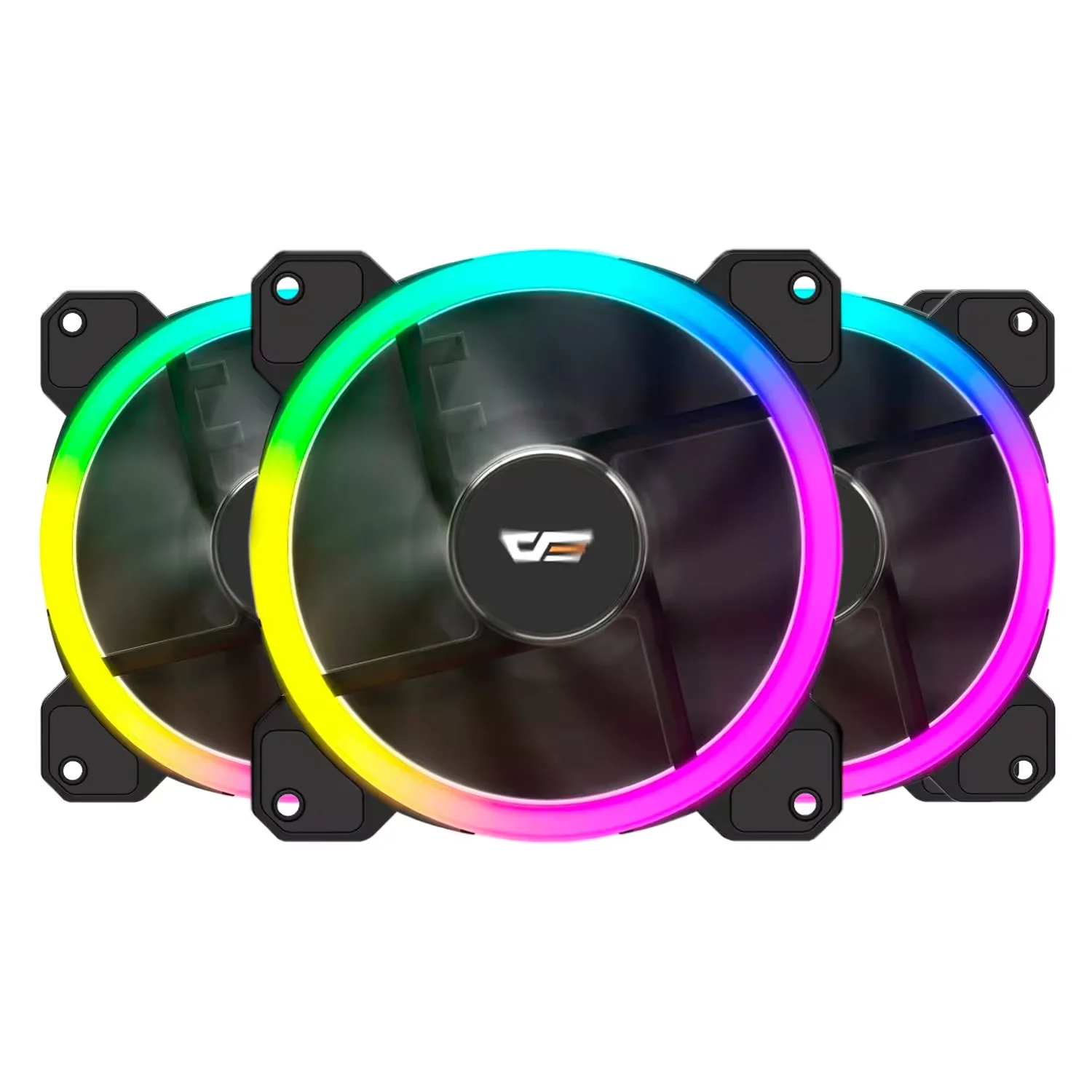 Fan para Gabinete darkFlash DR11 ARGB 3 em 1 - Preto