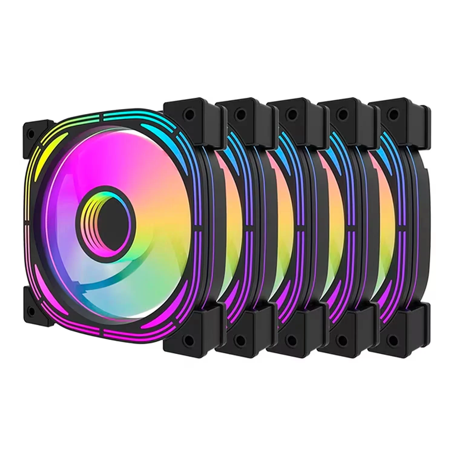 Fan para Gabinete darkFlash INF24 5 em 1 - Preto