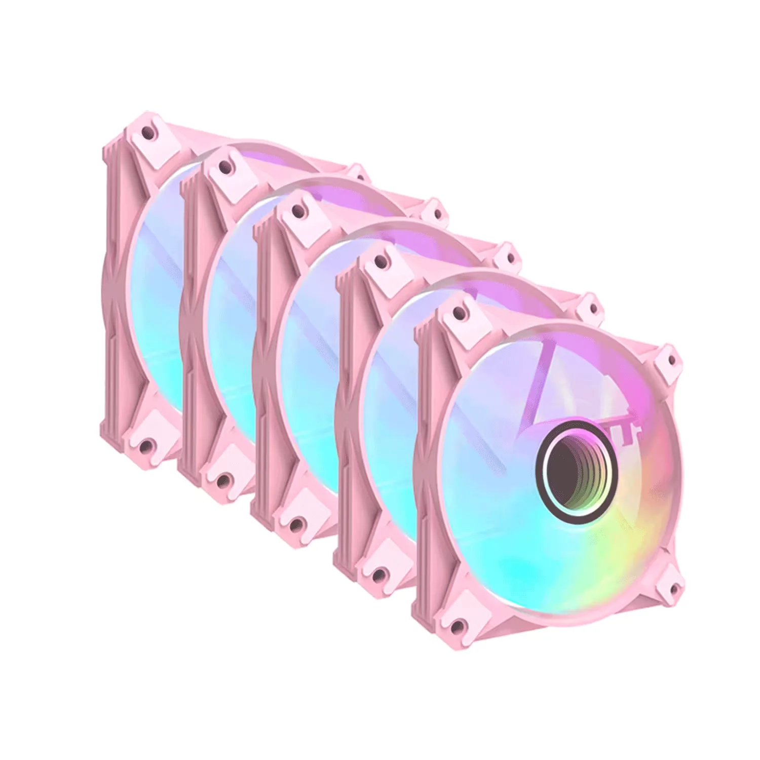 Fan para Gabinete darkFlash INF8 5 em 1 - Rosa