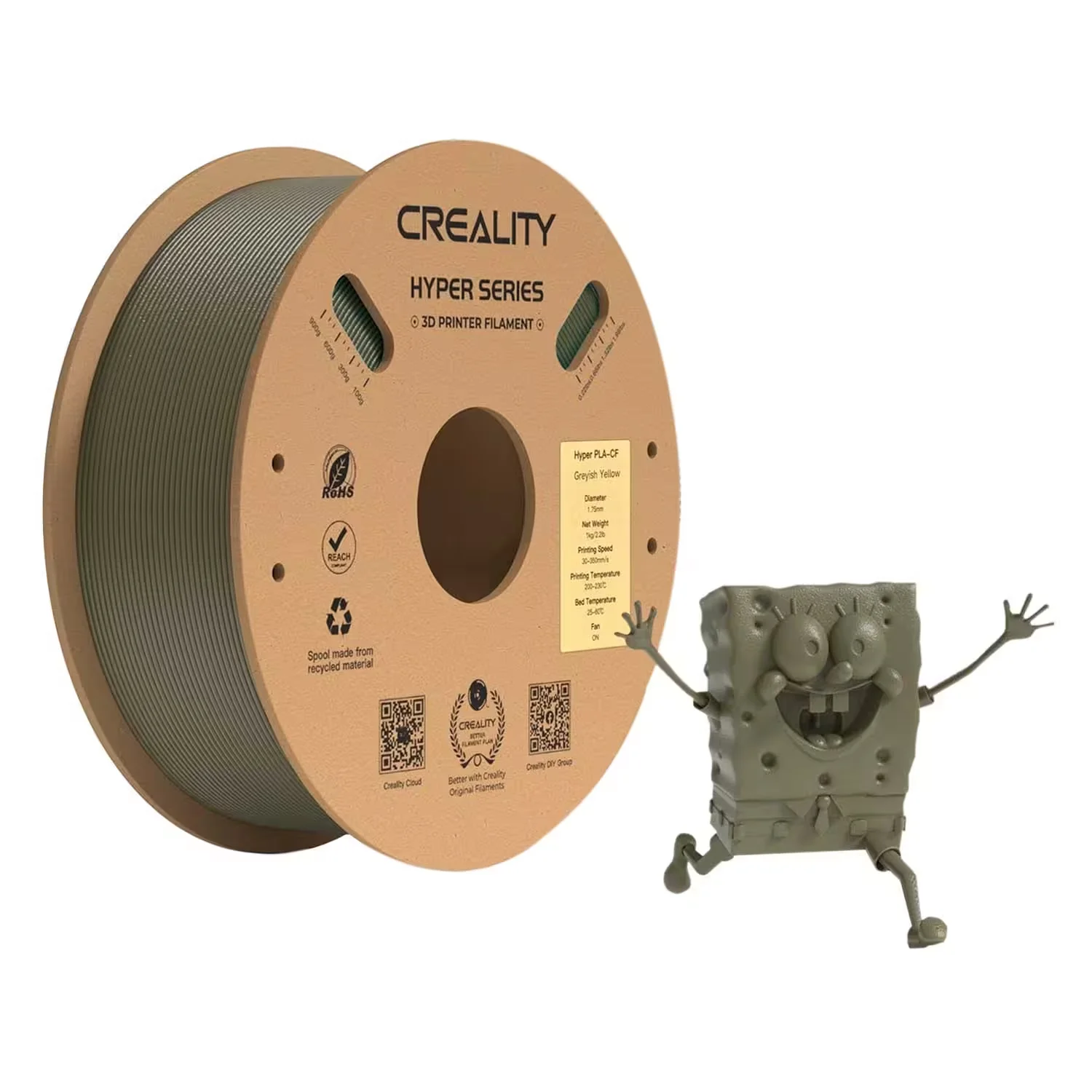 Filamento Creality CF-PLA 1Kg 1.75mm para Impressora 3D