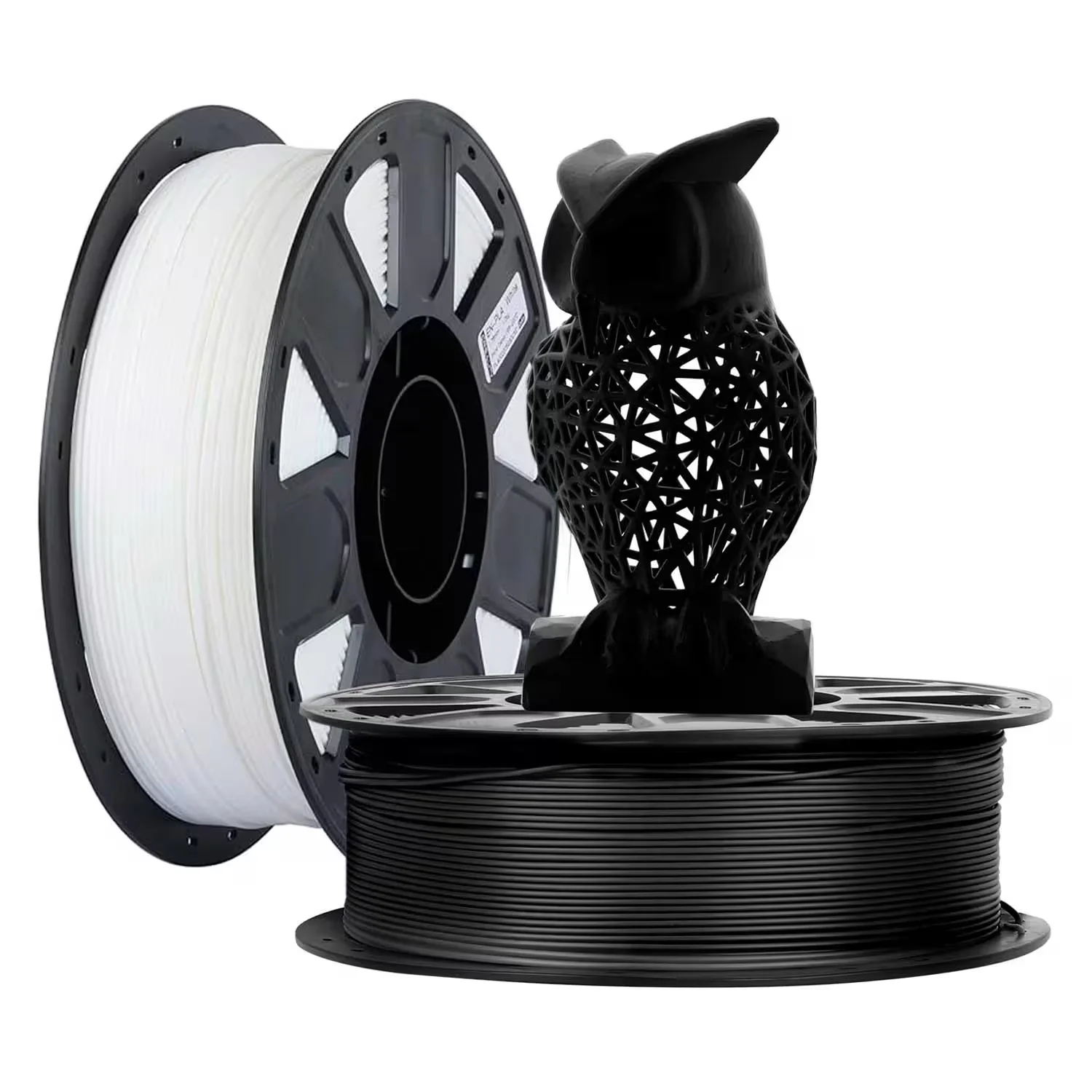Filamento Creality EN-PLA 1Kg 1.75mm para Impressora 3D - Preto e Branco (2 Unidades)