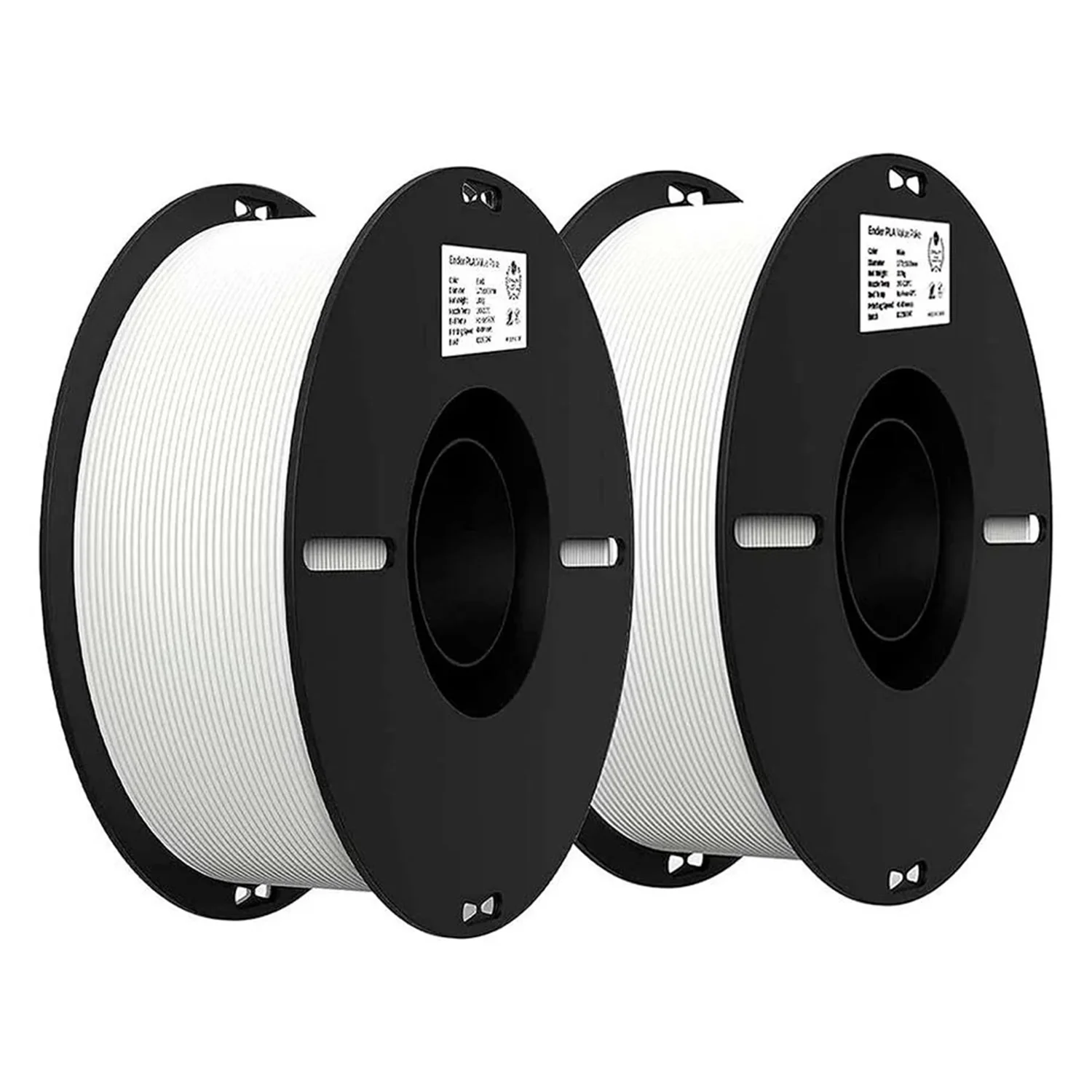 Filamento Creality Ender-PLA 2Kg 1.75mm para Impressora 3D - Branco (2 Unidades)