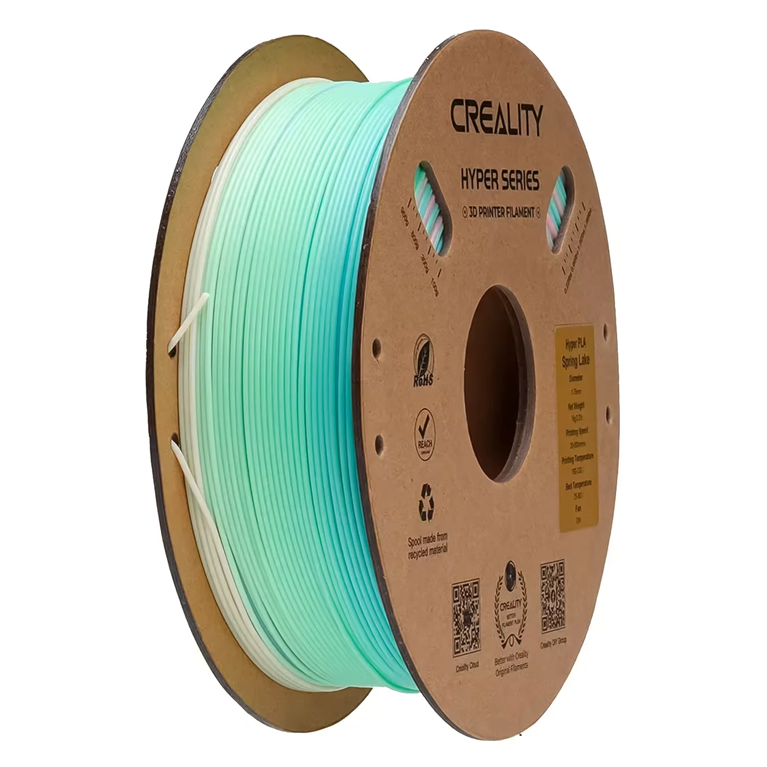 Filamento Creality Hyper PLA Rainbow Wild Blossom-Short Gradient 1Kg 1.75mm para Impressora 3D