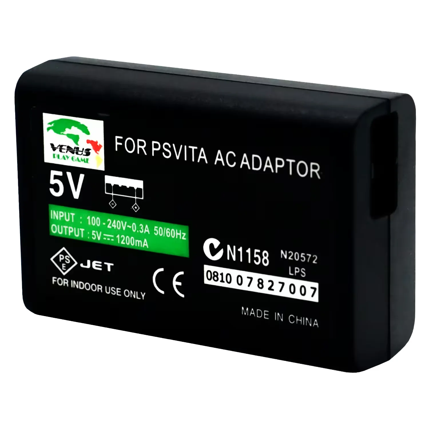 Fonte Bivolt para Console Portátil PS Vita - Preto