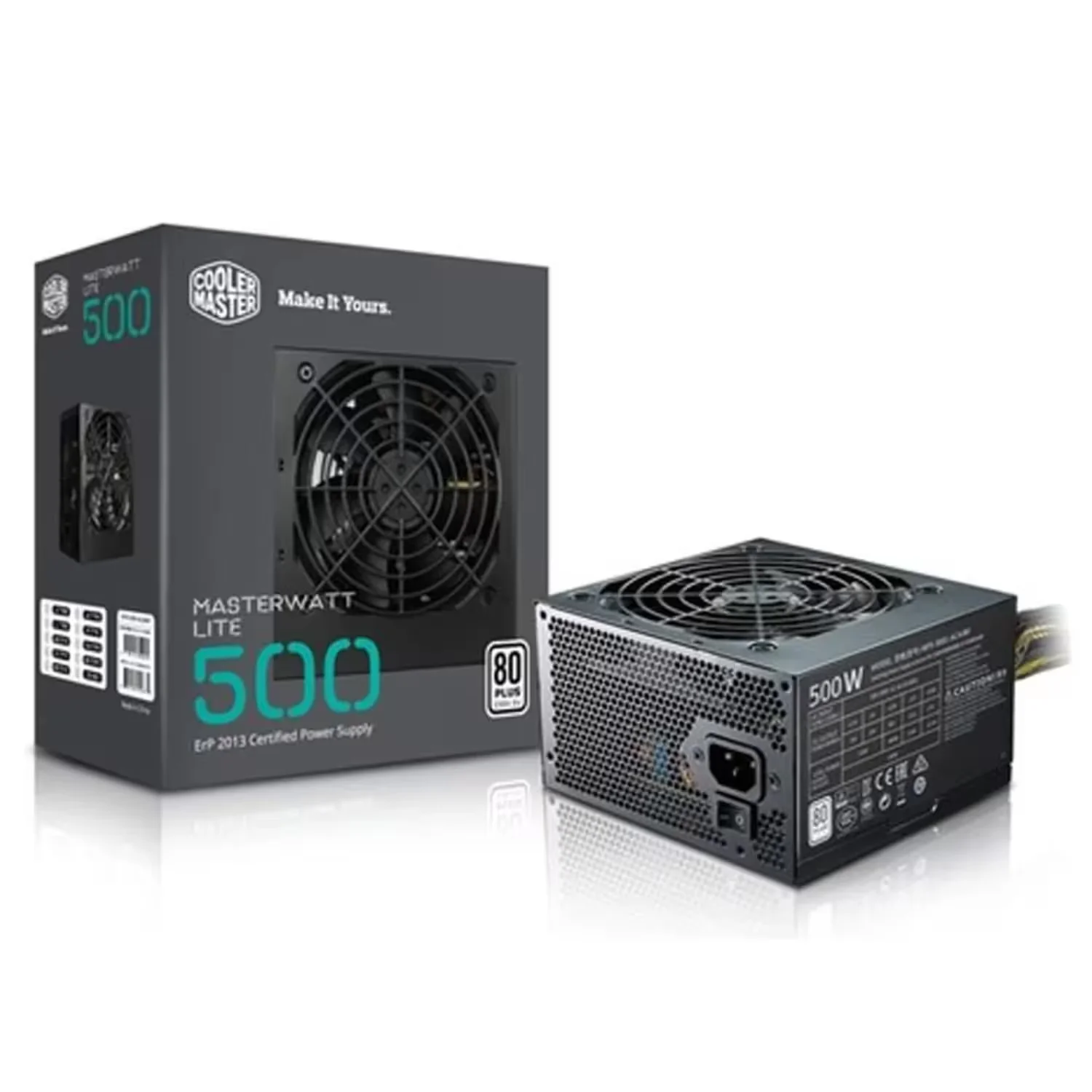 Fonte Cooler Master Elite Nex N500 MPW-5001-ACAN-BUS ATX 500W 80 Plus White PFC Ativo Bivolt - Preto