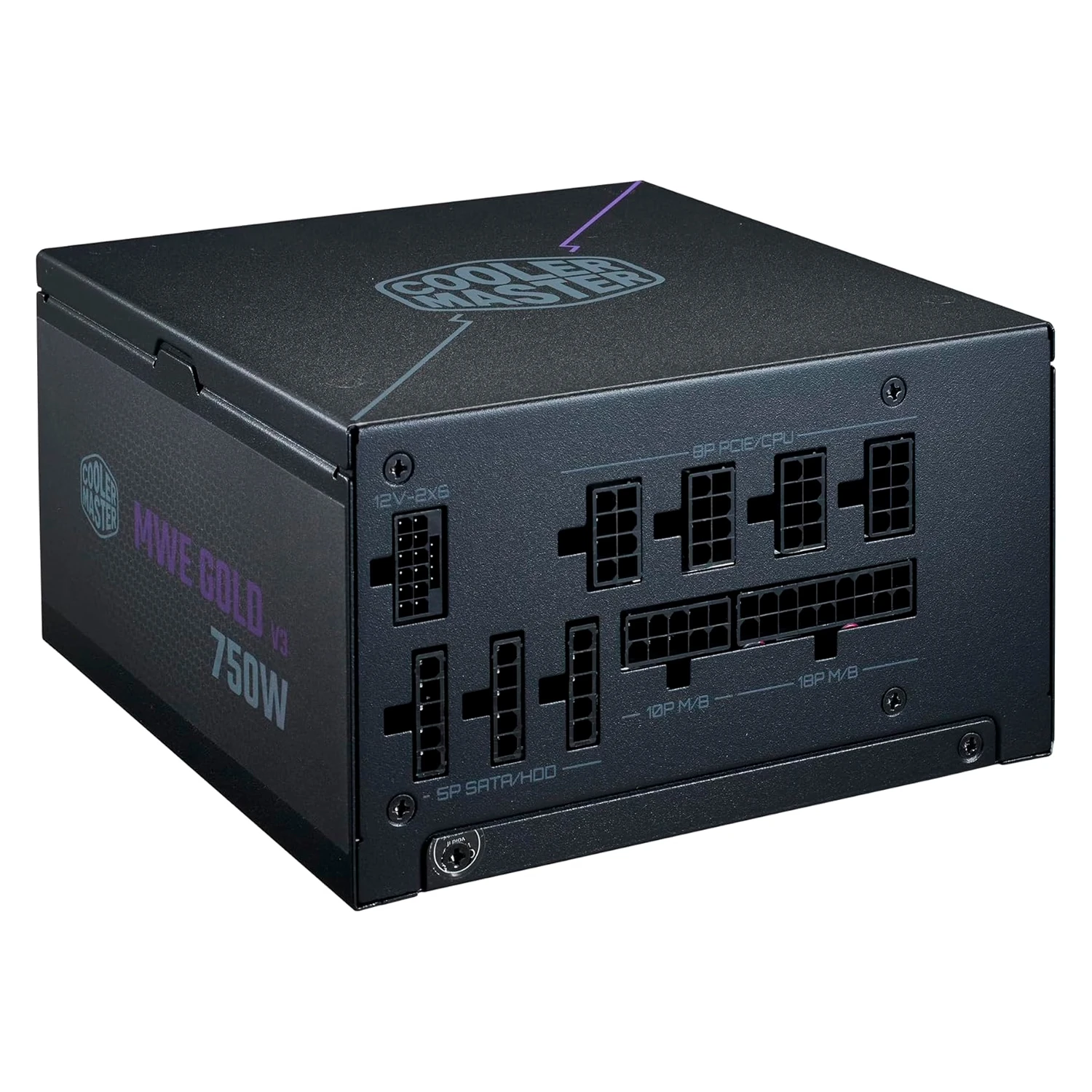 Fonte Cooler Master MWE Bronze 750 V3 MPE-7501-ACAAW-3BUS ATX 750W 80Plus Gold - Preto
