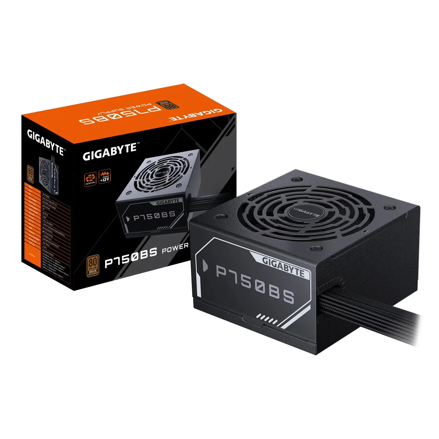 Fonte Gigabyte GP-P750BS ATX 750W 80 Plus Bronze - Preto