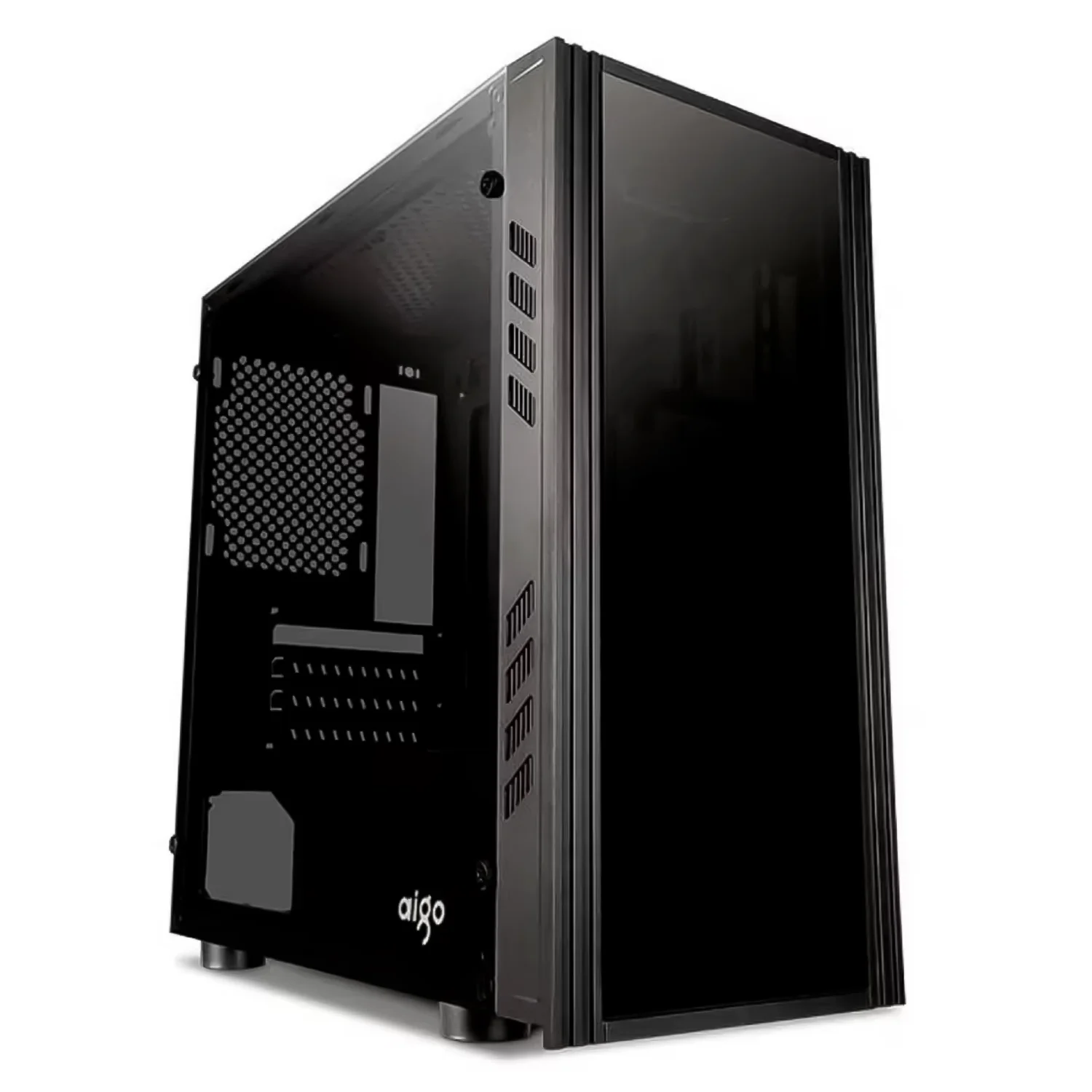 Gabinete Gamer Aigo Black Technology Mini Tower - Preto