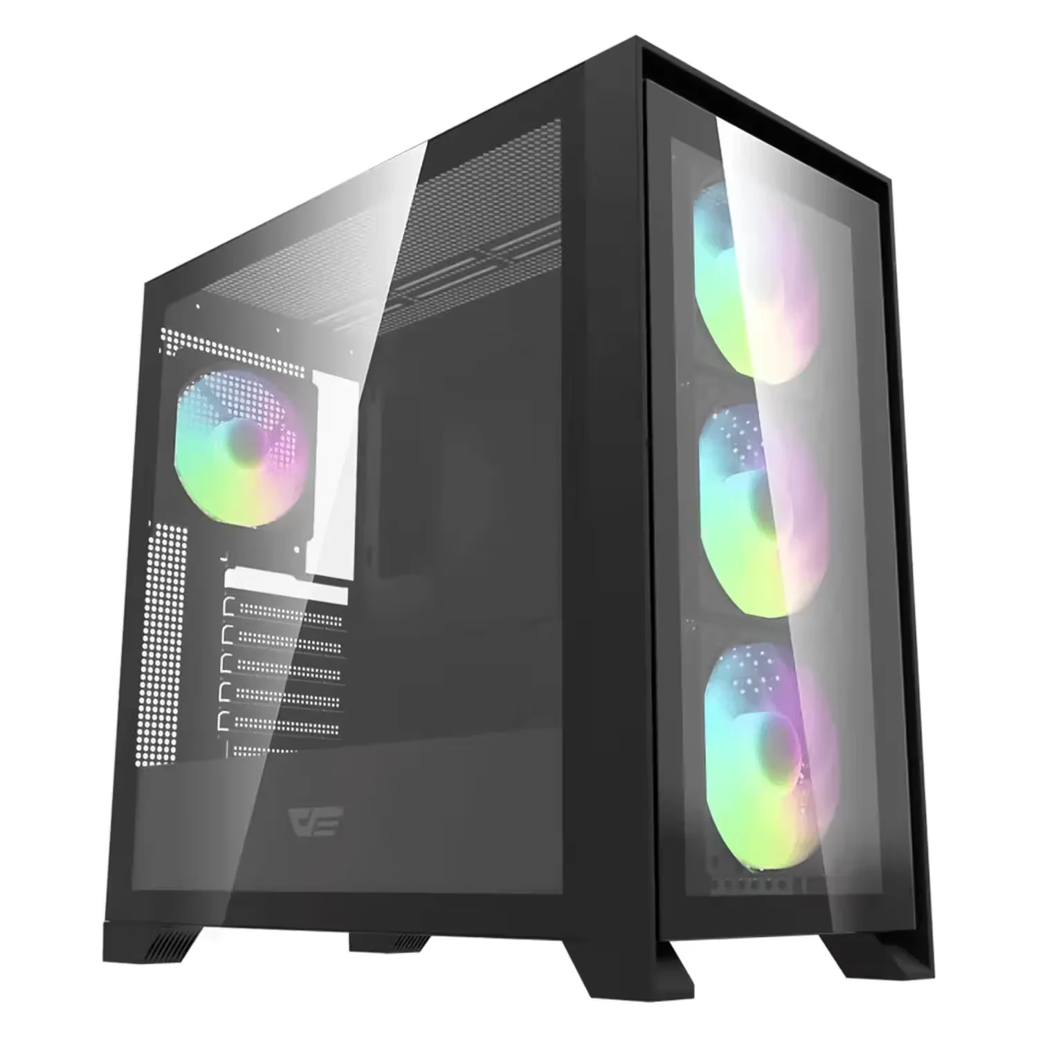 Gabinete Gamer Aigo DarkFlash DRX90 Glass Mid Tower - Preto (4 Fans ARGB)
