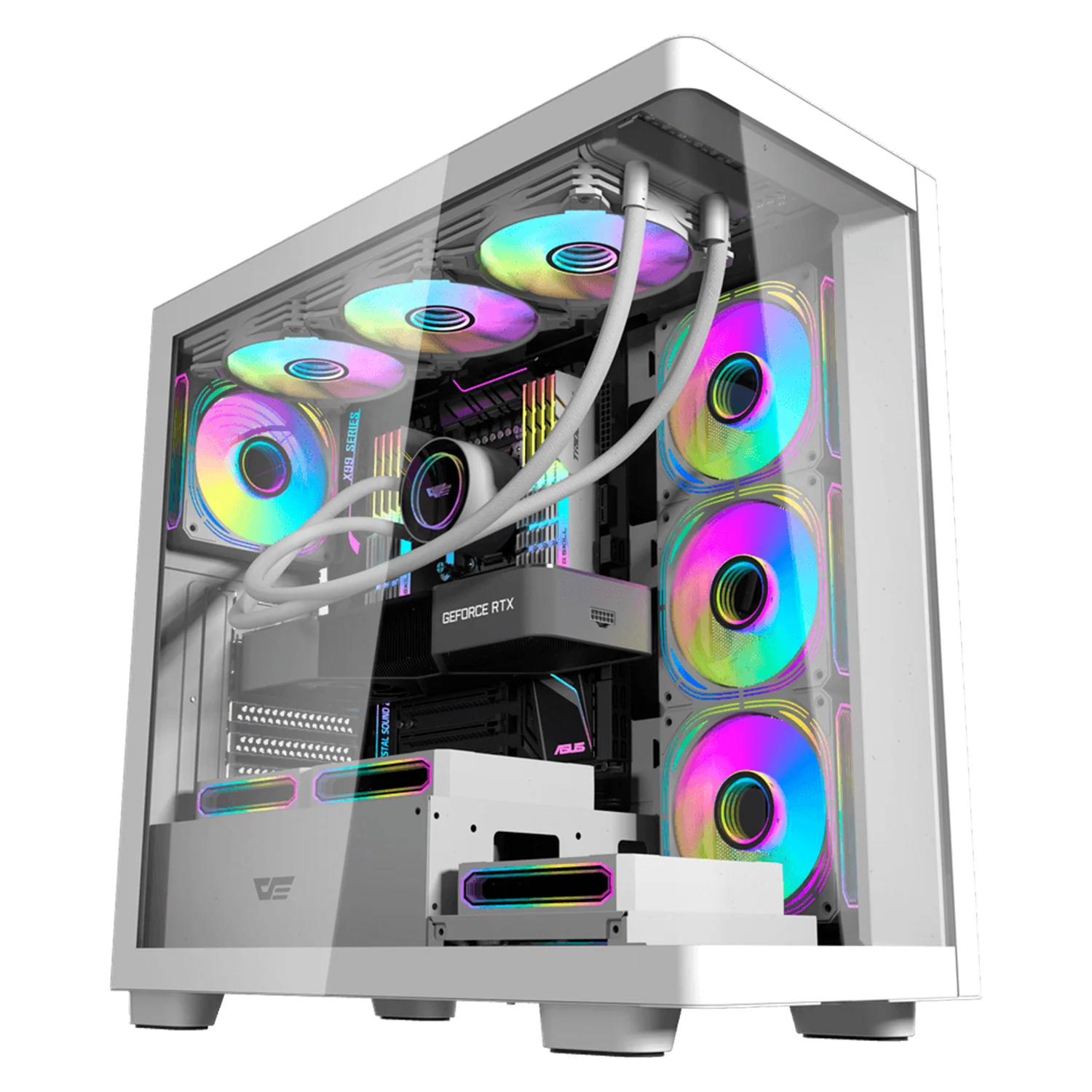 Gabinete Gamer darkFlash DS900G Mid Tower - Branco