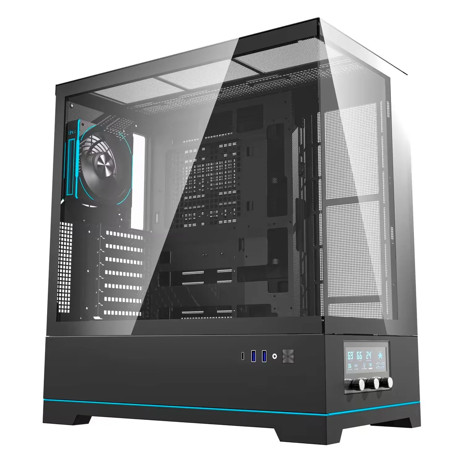 Gabinete Gamer darkFlash DY451 Pro Mid Tower - Preto