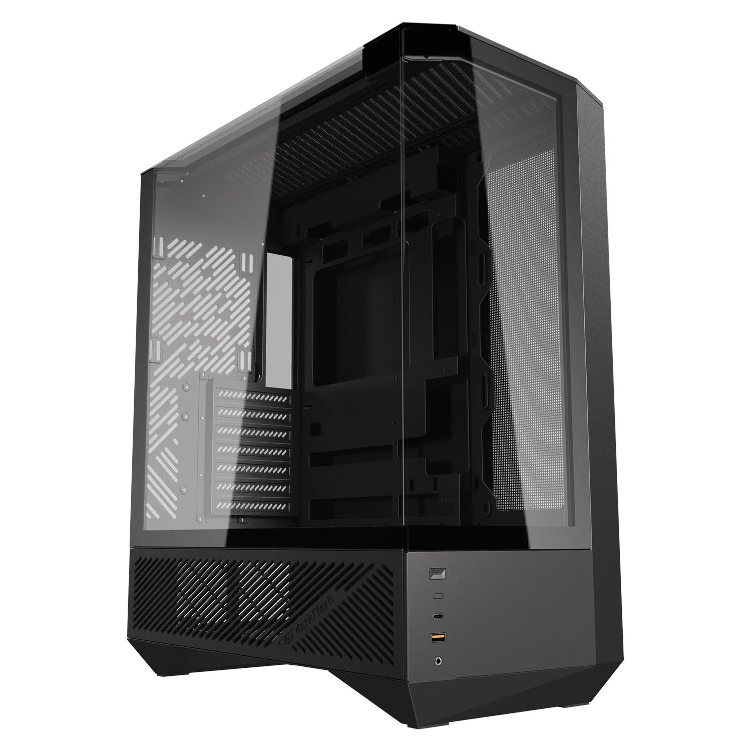 Gabinete Gamer darkFlash DY460 Mid Tower - Preto (4 Fans ARGB)