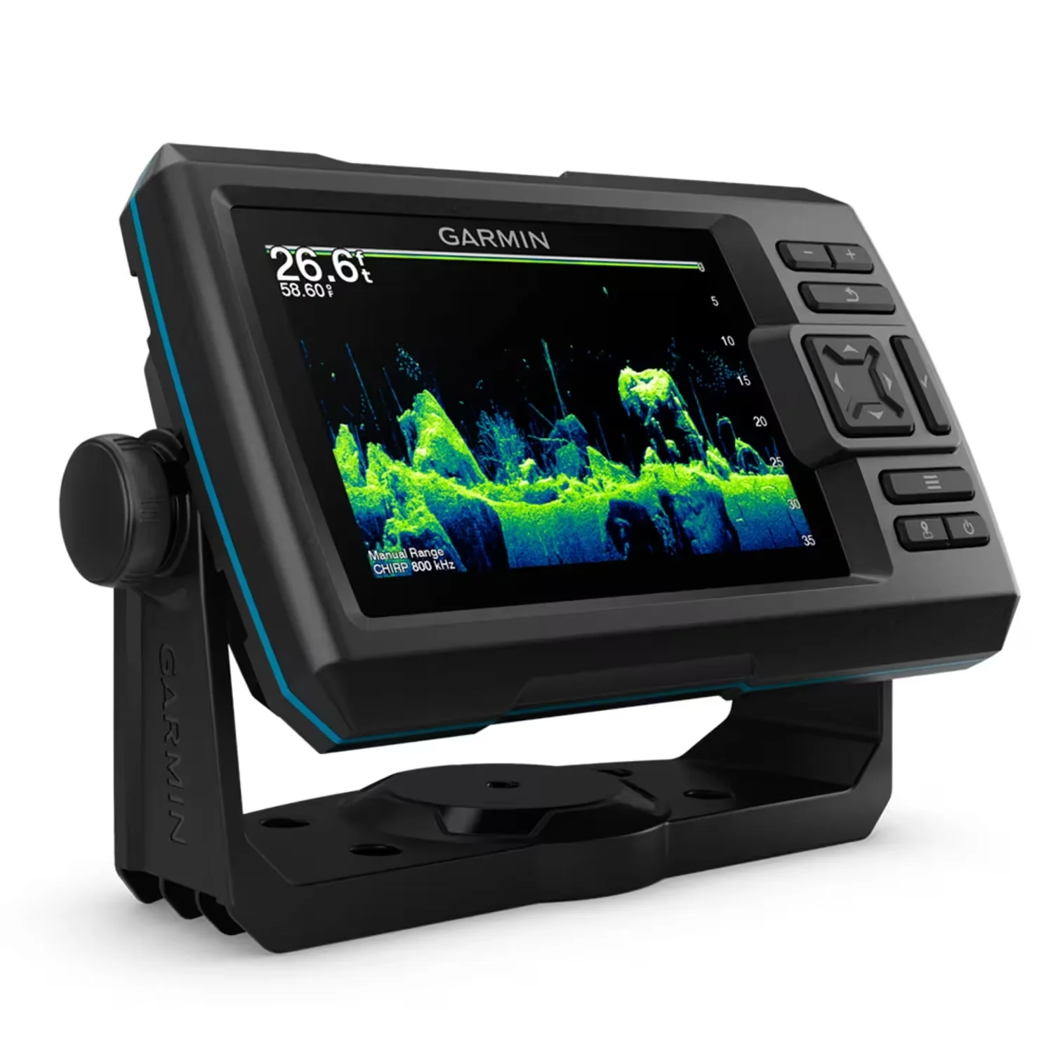 GPS Garmin Striker Vivid 5CV + Transdutor GT20 para Pesca - Preto